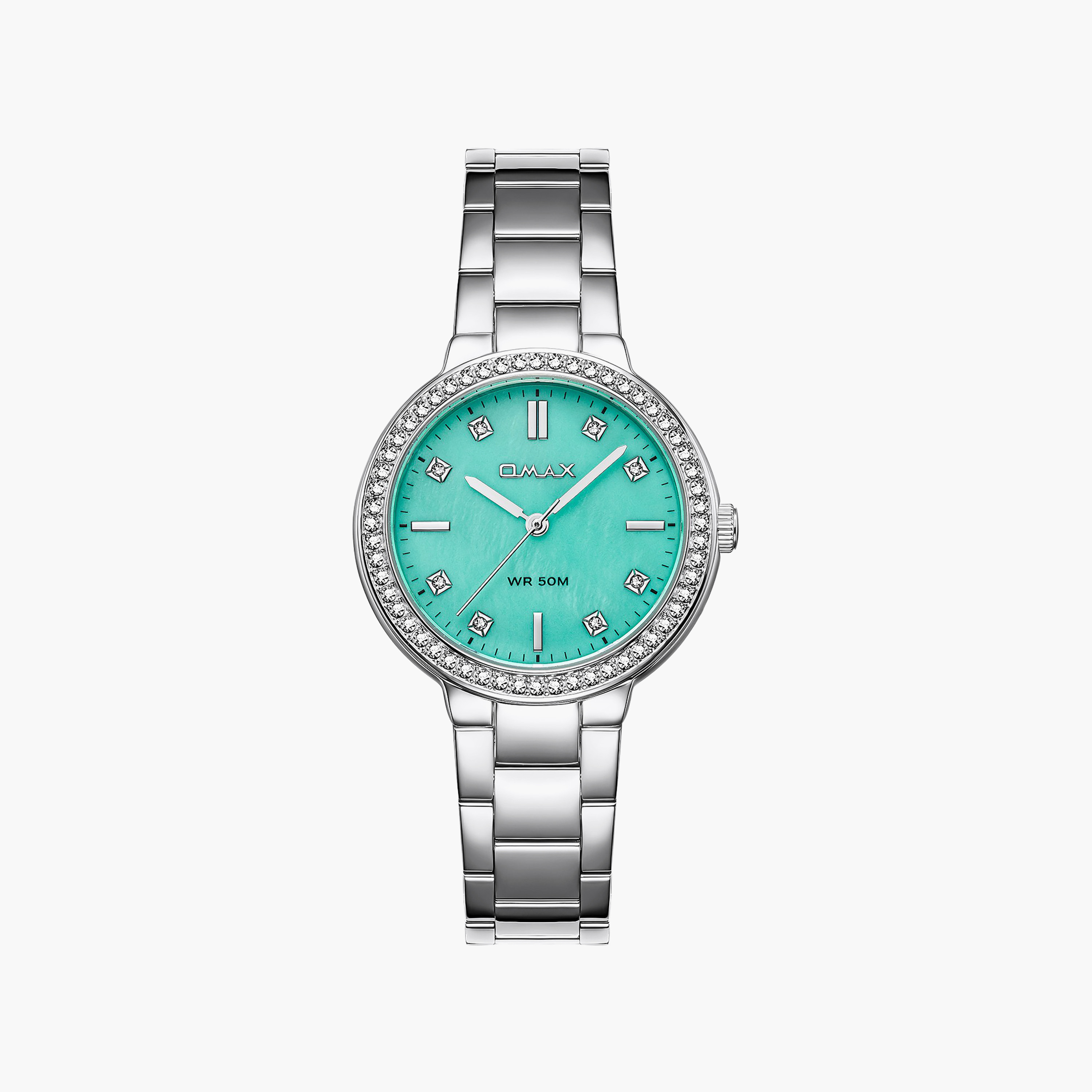 ساعة أوماكس النسائية التناظرية الدائرية 34 مم بسوار معدني مغلق | 00ASS004S001-women-watchesandjewellery-watches-image-1