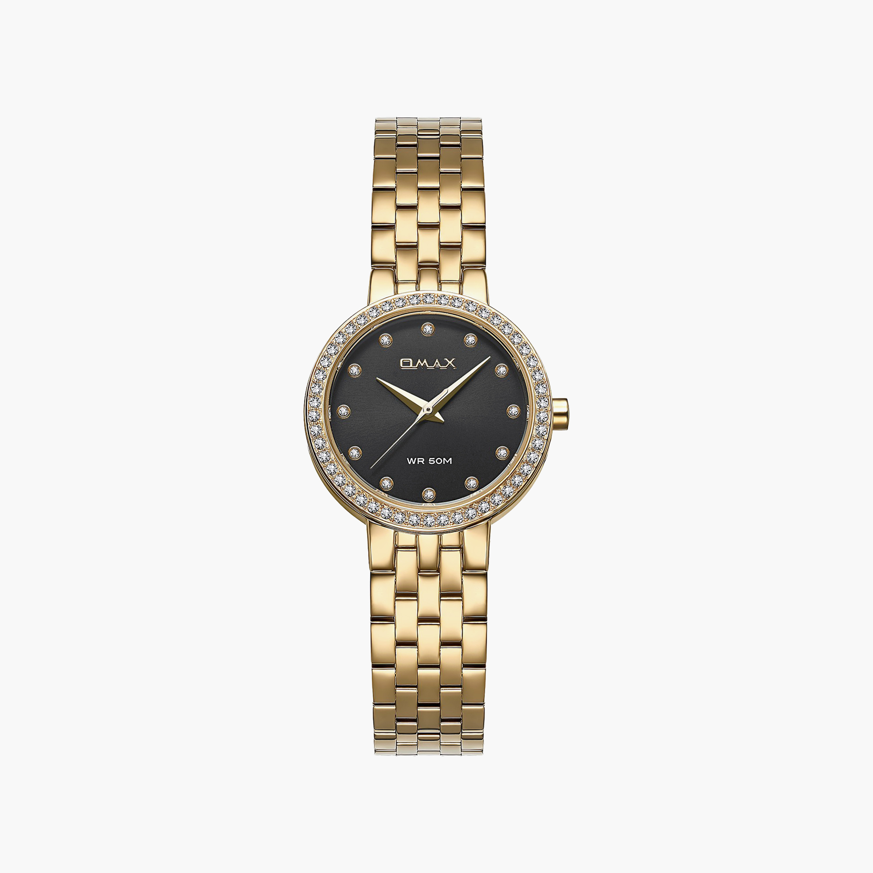 ساعة أوماكس النسائية التناظرية الدائرية 30 مم بسوار معدني مغلق | 00ASS012G017-women-watchesandjewellery-watches-image-1