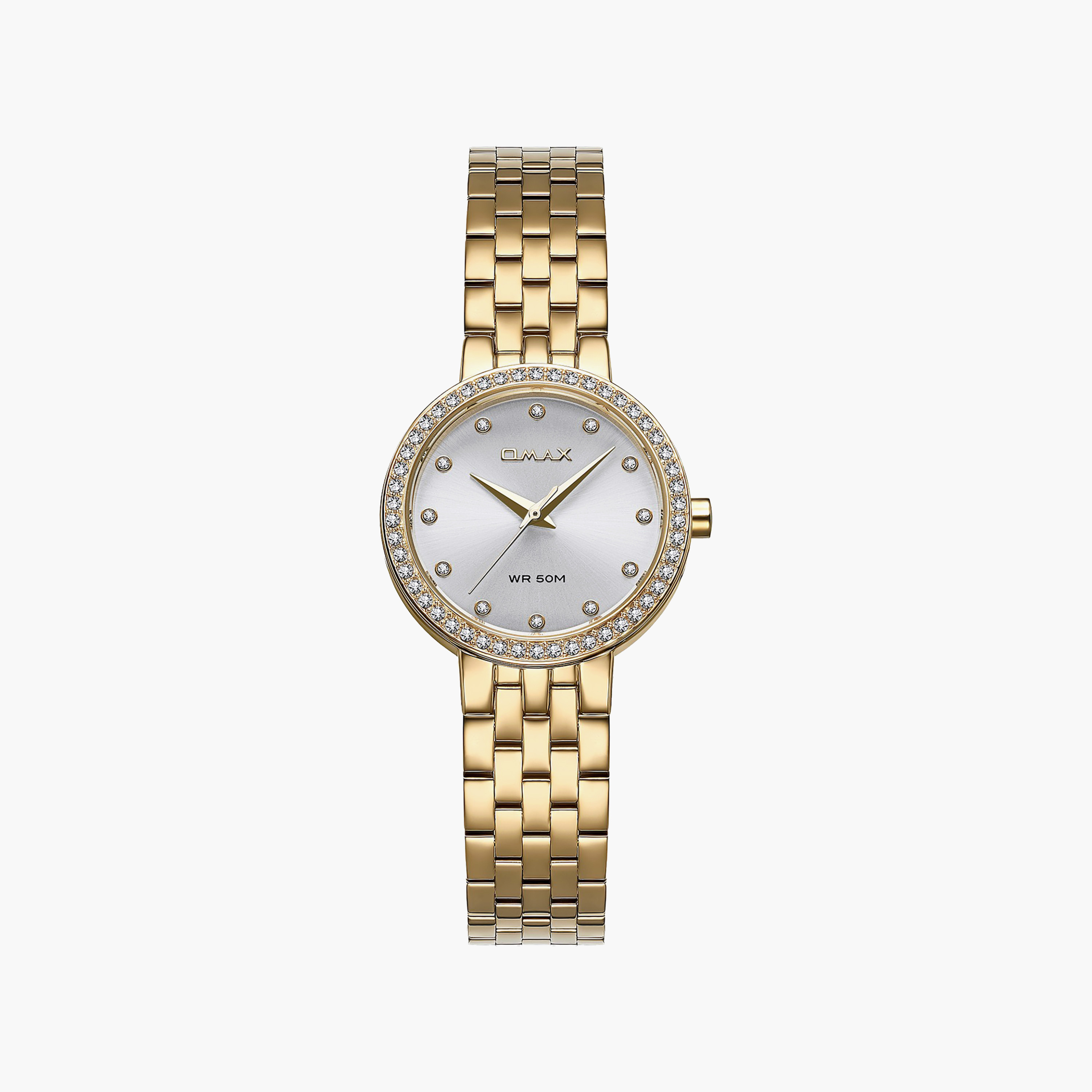 ساعة أوماكس النسائية التناظرية الدائرية 30 مم بسوار معدني مغلق | 00ASS012G020-women-watchesandjewellery-watches-image-1