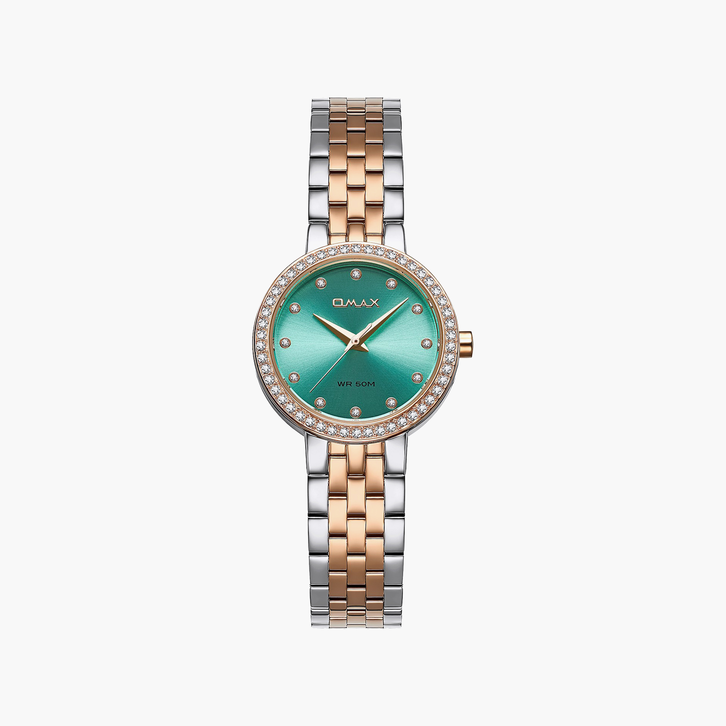 OMAX Women's Analog Round 30 MM Metal Closed Band Watch | 00ASS012N025-women-watchesandjewellery-watches-image-1