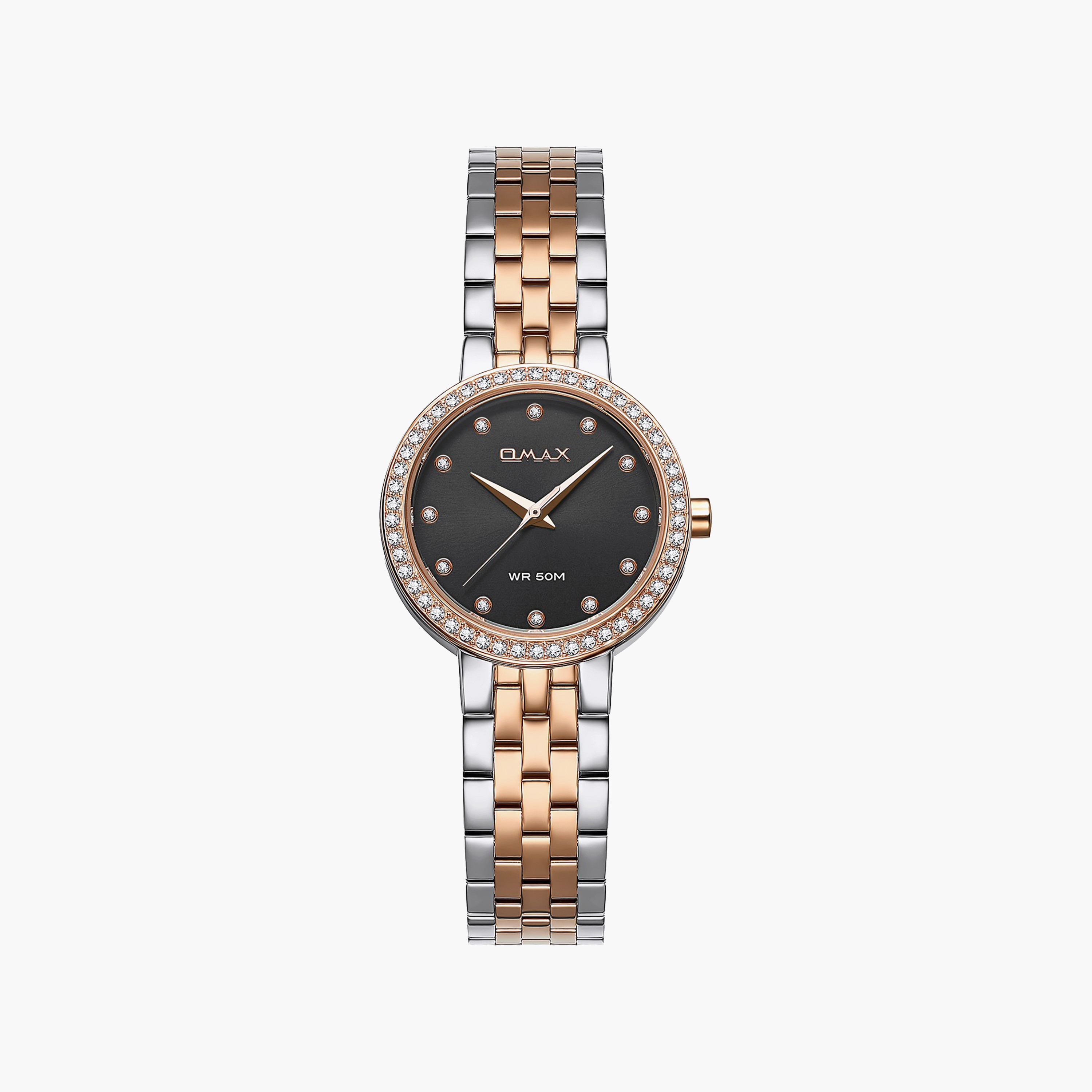 OMAX Women's Analog Round 30 MM Metal Closed Band Watch | 00ASS012N025-women-watchesandjewellery-watches-image-1