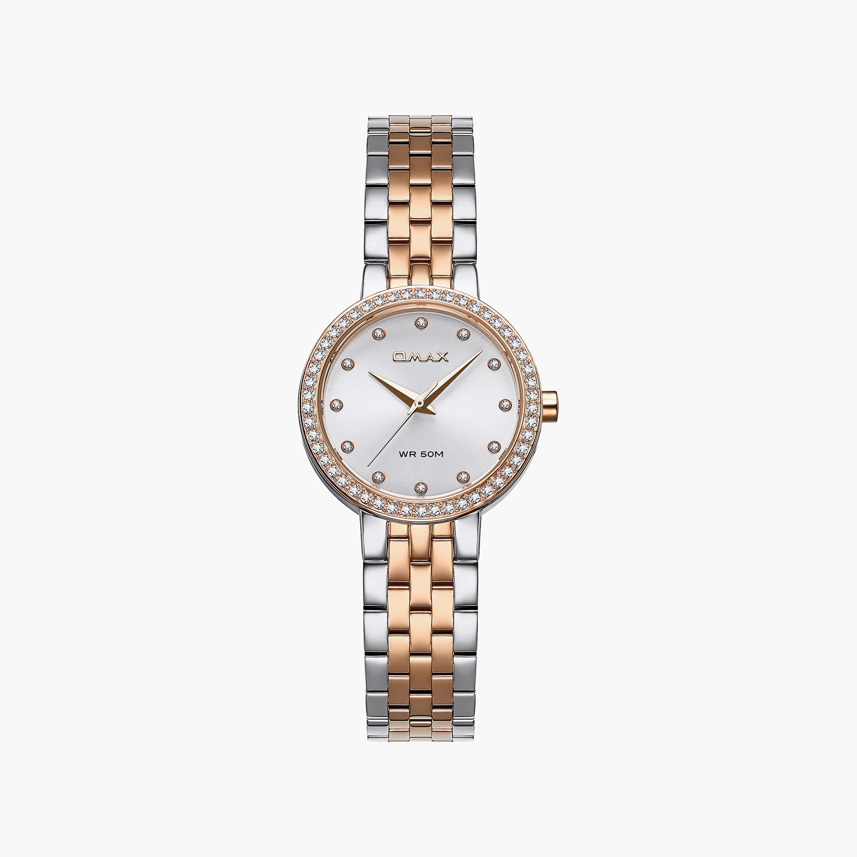 OMAX Women's Analog Round 30 MM Metal Closed Band Watch | 00ASS012N025-women-watchesandjewellery-watches-image-1