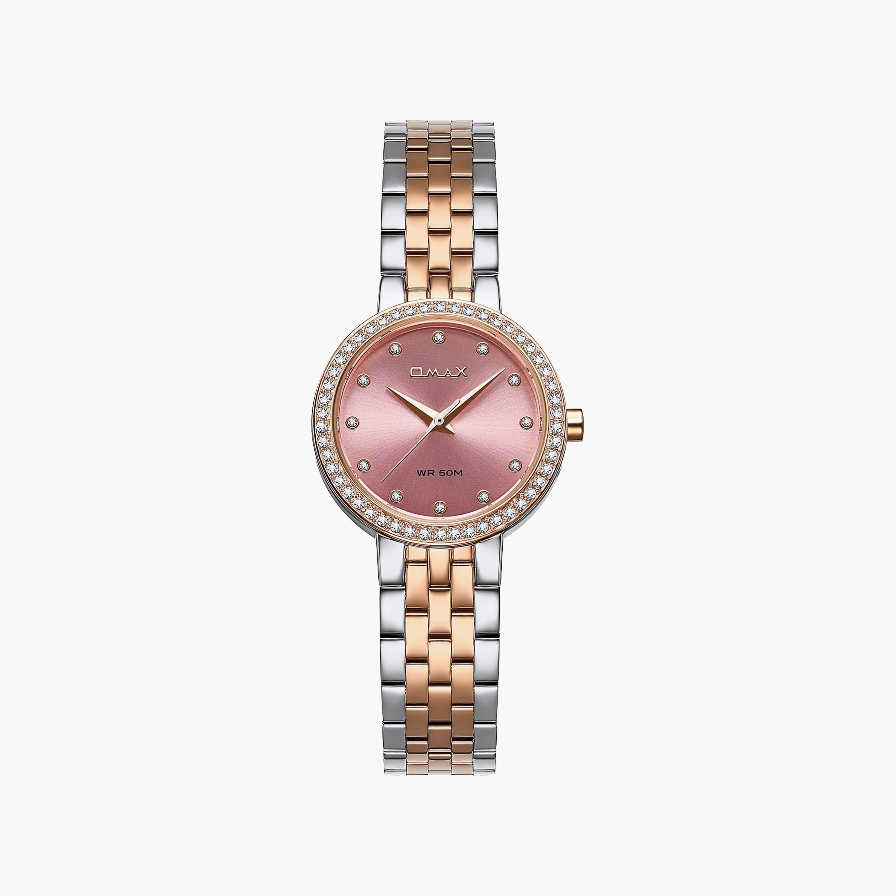 OMAX Women's Analog Round 30 MM Metal Closed Band Watch | 00ASS012N025-women-watchesandjewellery-watches-image-1