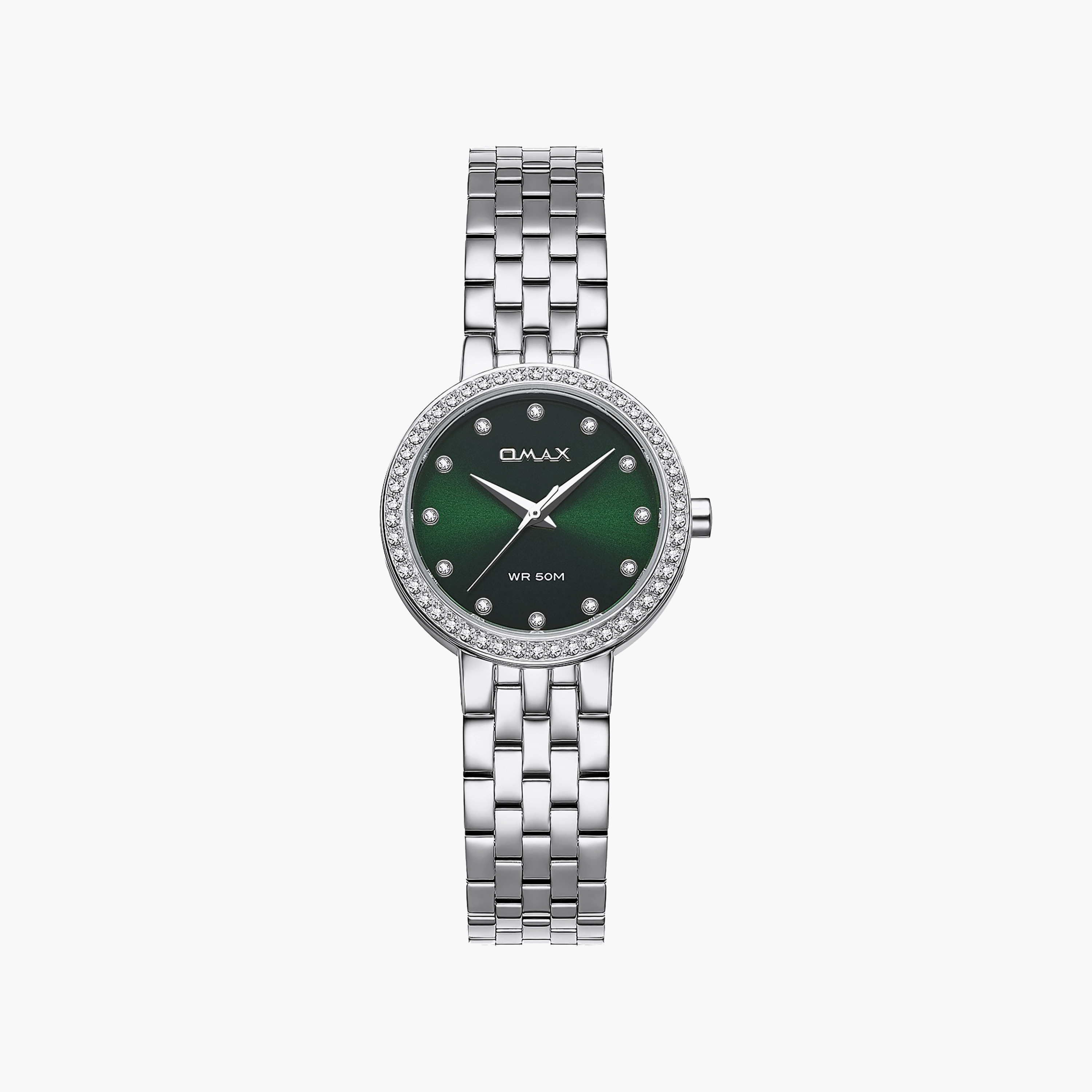 ساعة أوماكس النسائية التناظرية الدائرية 30 مم بسوار معدني مغلق | 00ASS012S002-women-watchesandjewellery-watches-image-1