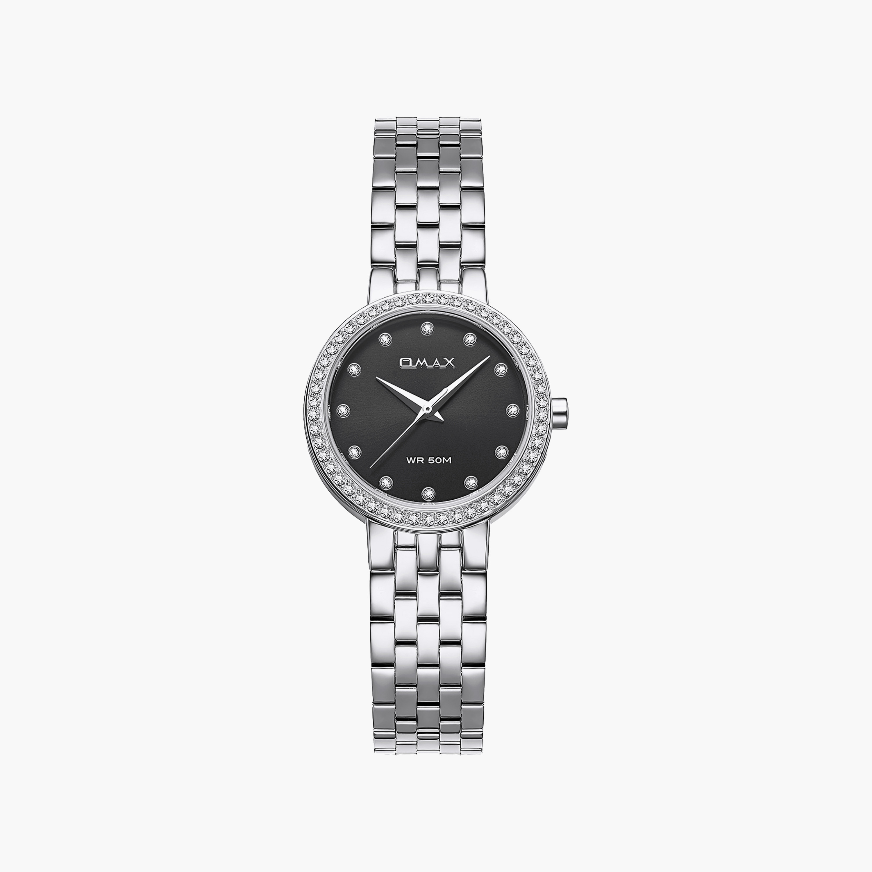ساعة أوماكس النسائية التناظرية الدائرية 30 مم بسوار معدني مغلق | 00ASS012S003-women-watchesandjewellery-watches-image-1