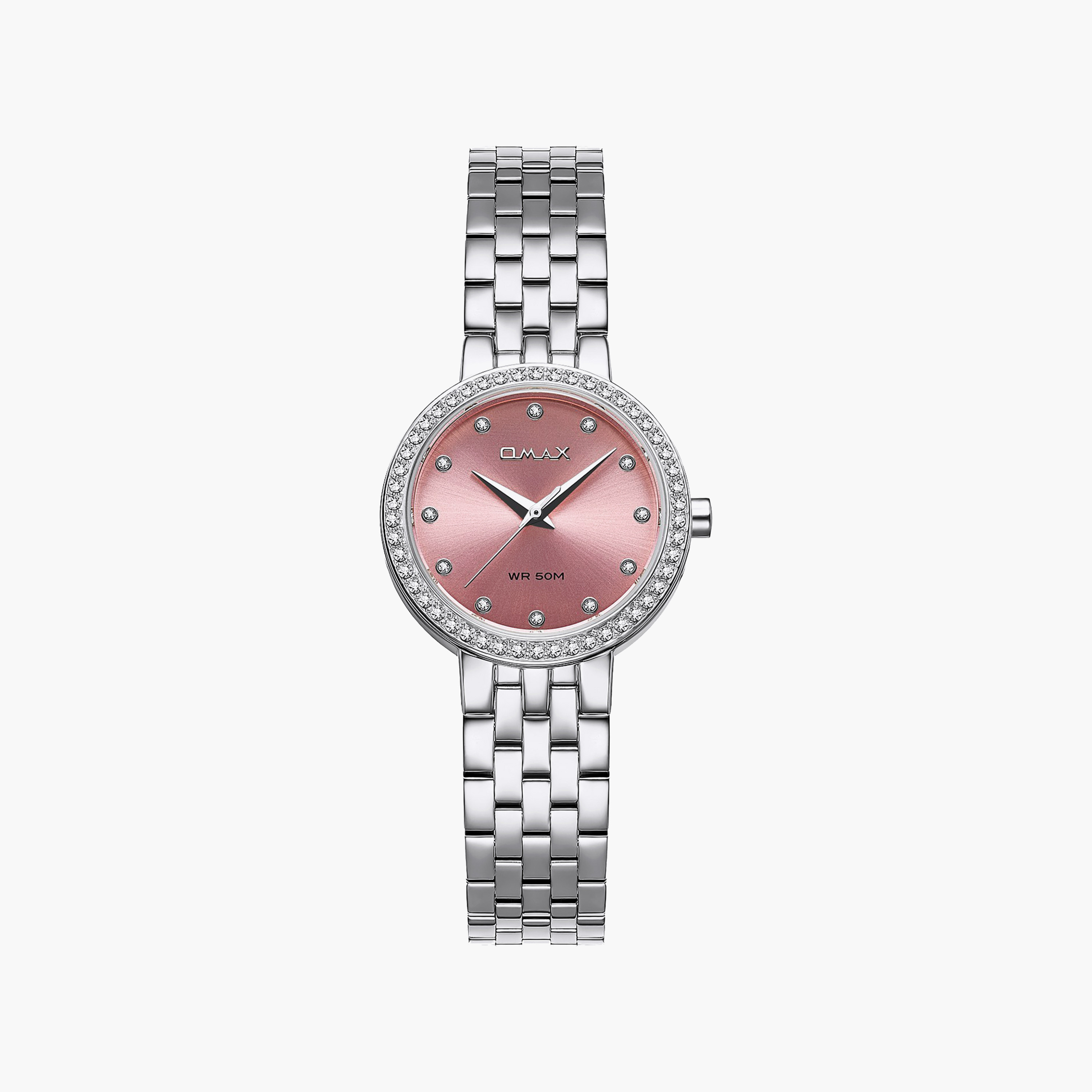ساعة أوماكس النسائية التناظرية الدائرية 30 مم بسوار معدني مغلق | 00ASS012S001-women-watchesandjewellery-watches-image-1