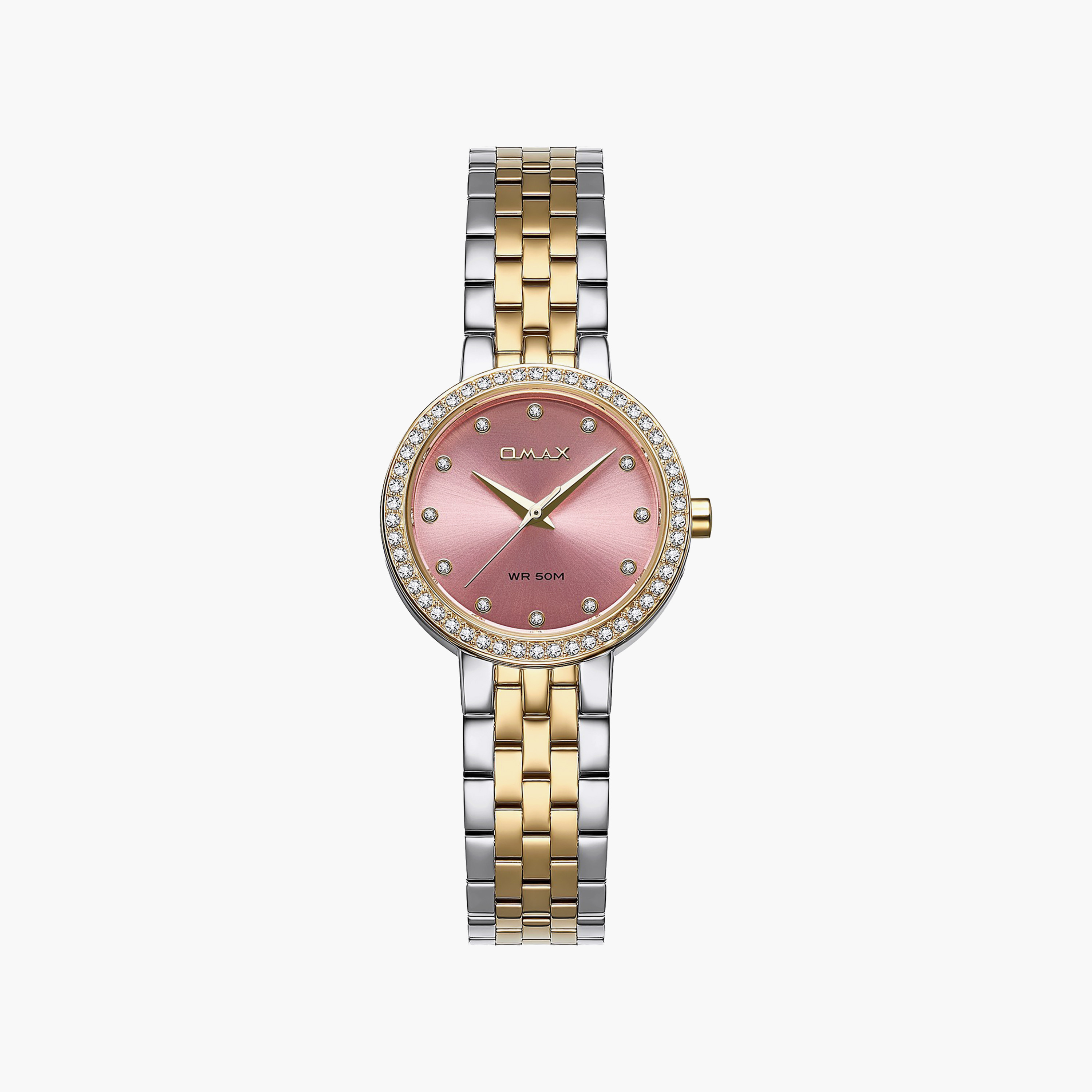 OMAX Women's Analog Round 30 MM Metal Closed Band Watch | 00ASS012T013-women-watchesandjewellery-watches-image-1