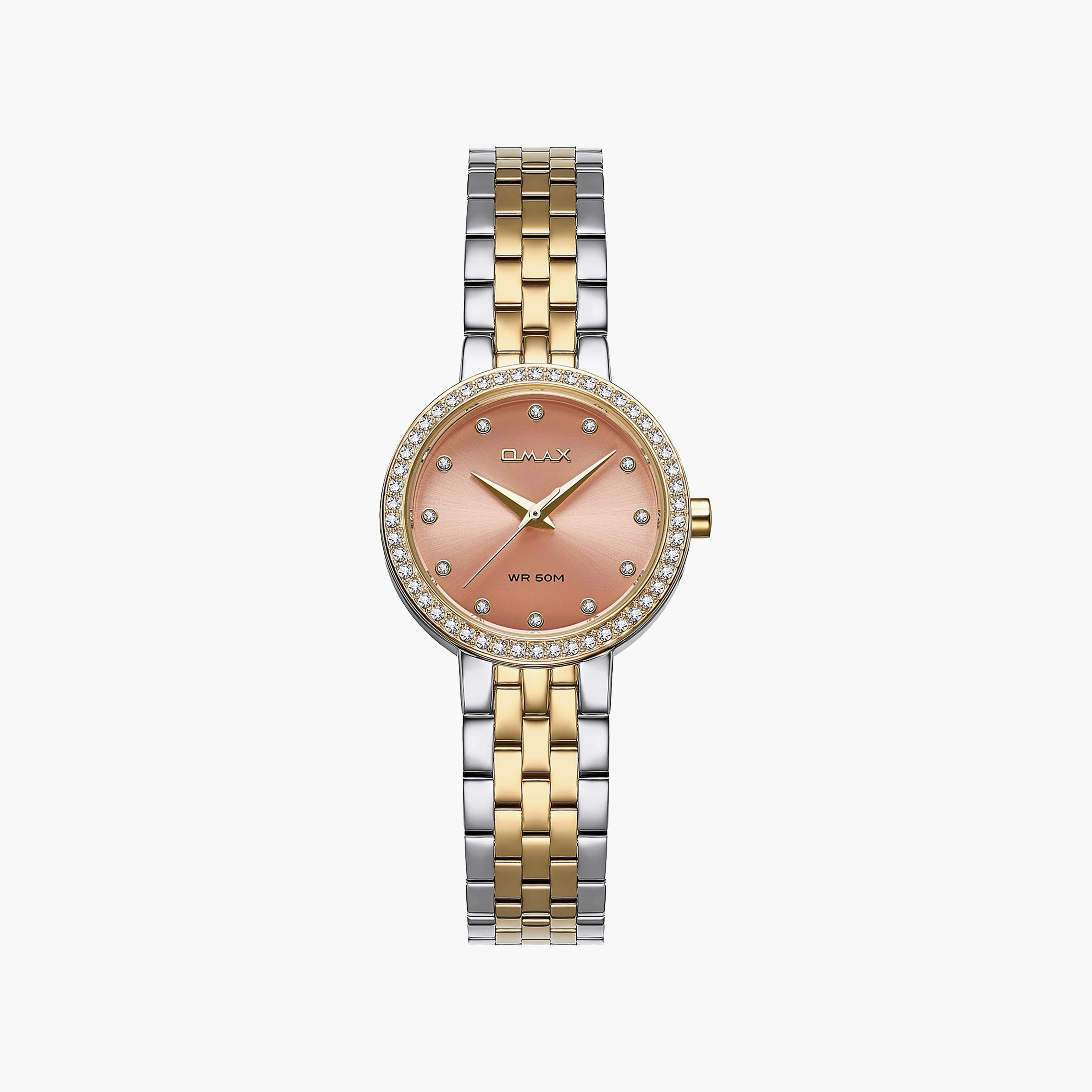 OMAX Women's Analog Round 30 MM Metal Closed Band Watch | 00ASS012T014-women-watchesandjewellery-watches-image-1