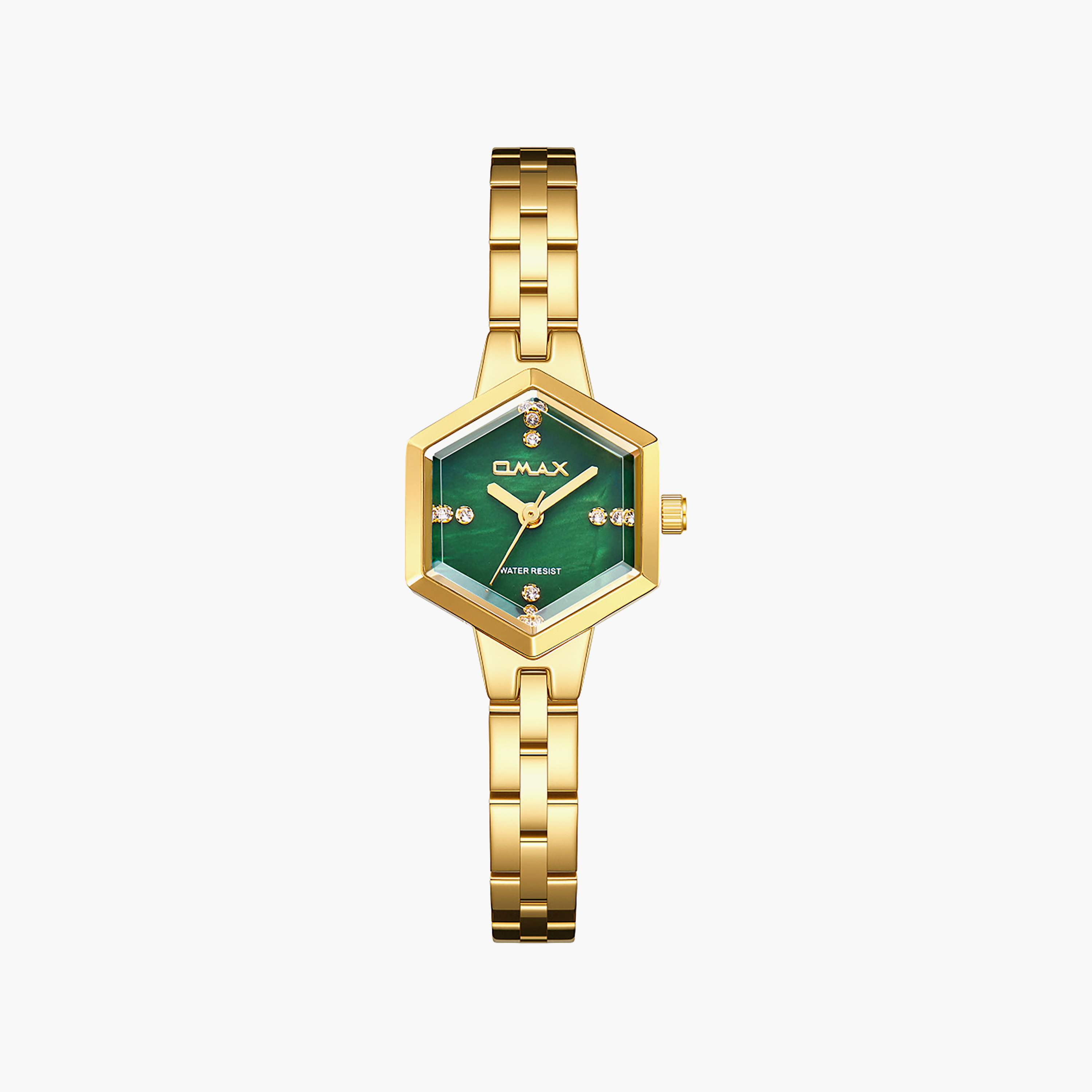 ساعة أوماكس النسائية التناظرية سداسية الشكل 22 مم بمشبك معدني | SQ-CS012G21S3-women-watchesandjewellery-watches-image-13