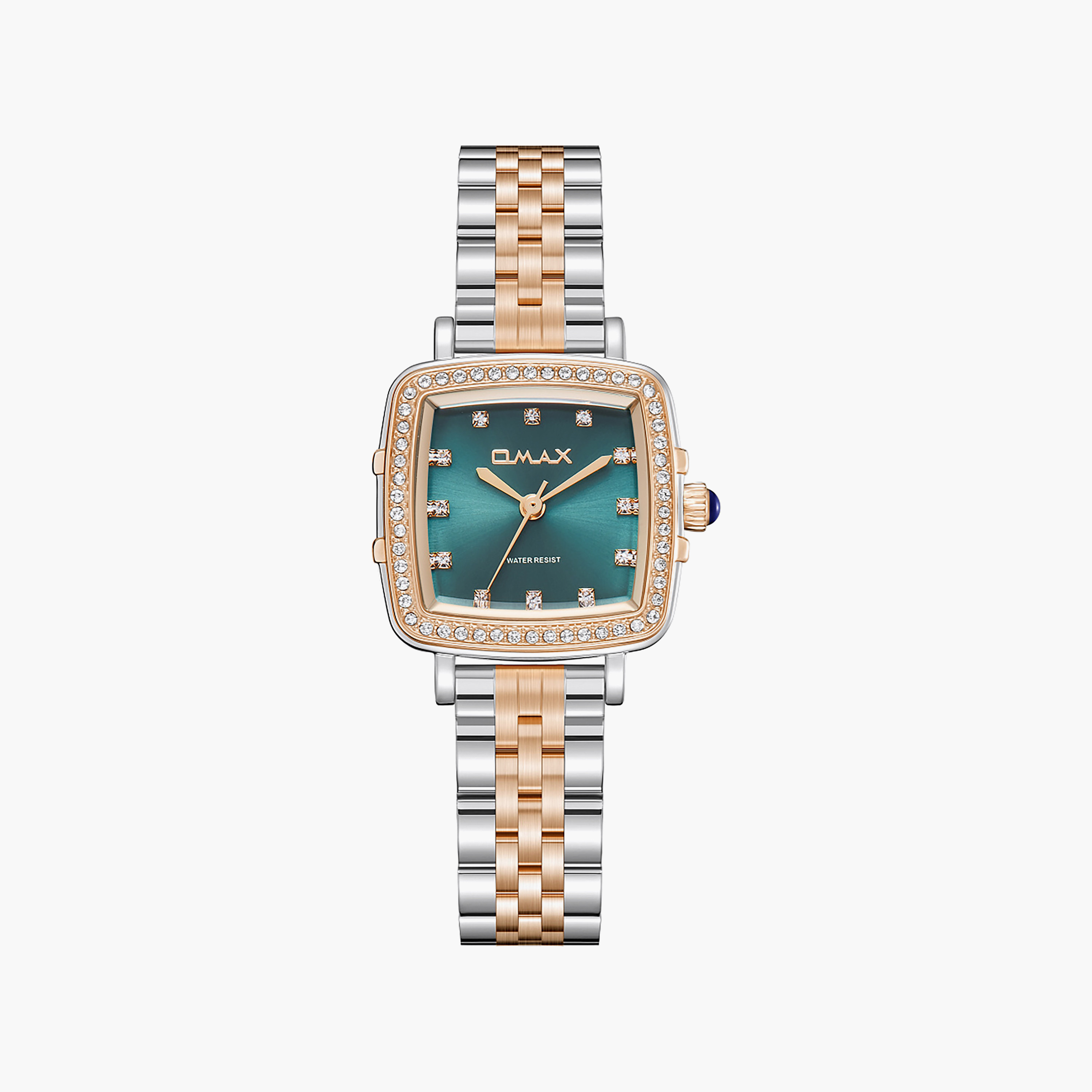 OMAX Women's Analog Square 25 MM Metal Clasp Watch | SQ-CS014C6SS4-women-watchesandjewellery-watches-image-1