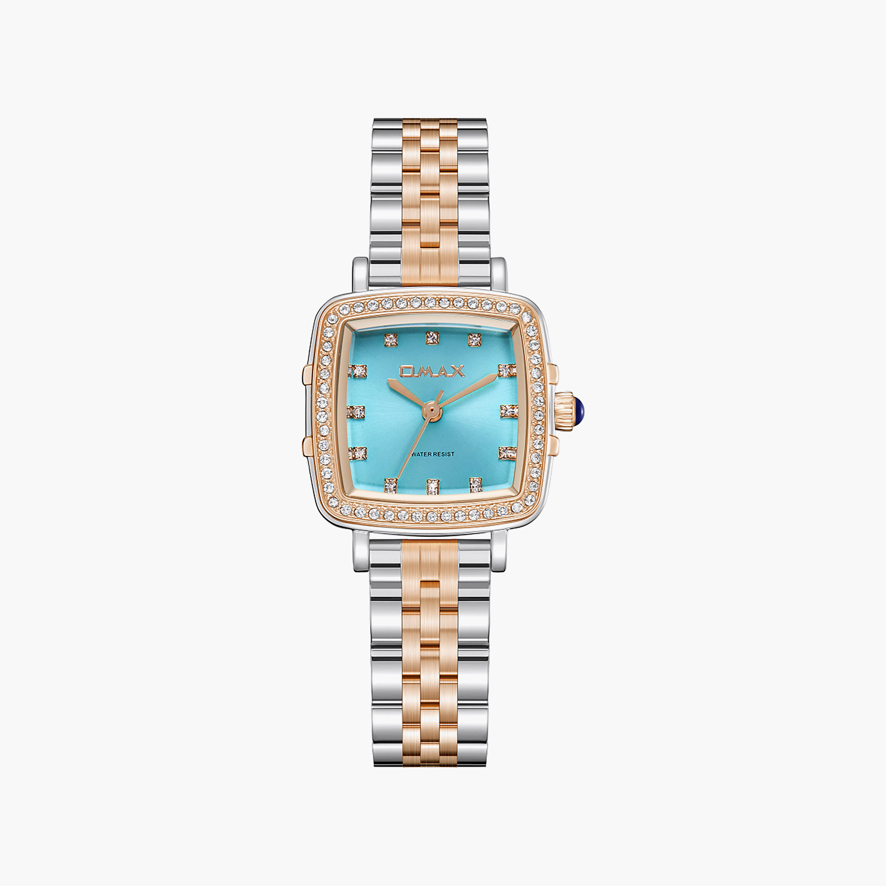 OMAX Women's Analog Square 25 MM Metal Clasp Watch | SQ-CS014C6SS4-women-watchesandjewellery-watches-image-1