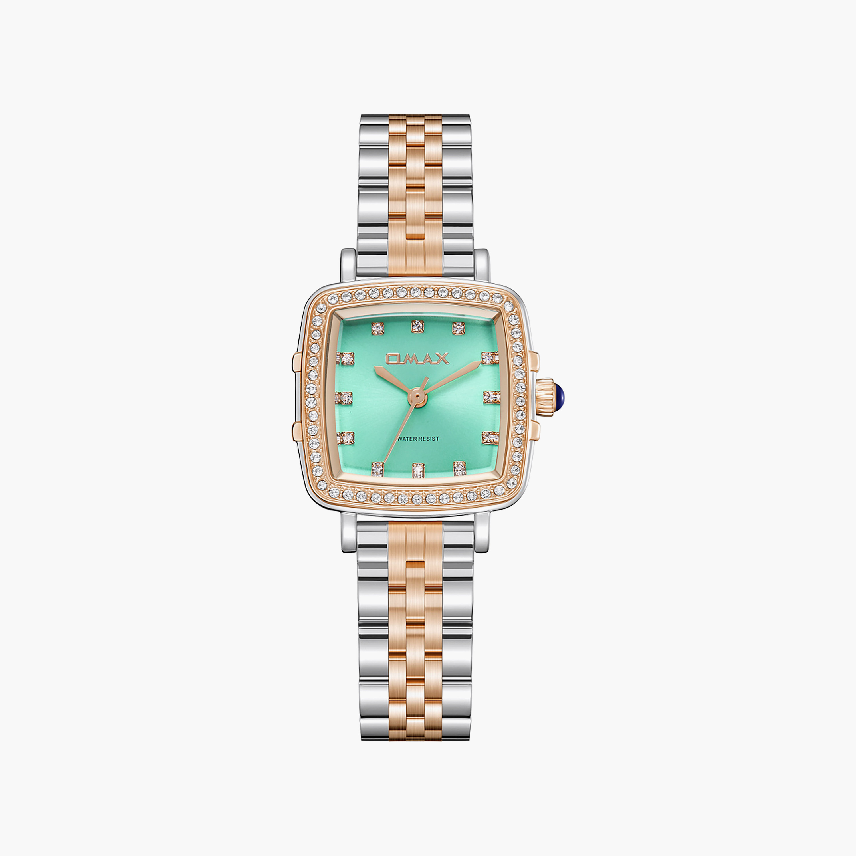 OMAX Women's Analog Square 25 MM Metal Clasp Watch | SQ-CS014C6SS4-women-watchesandjewellery-watches-image-1