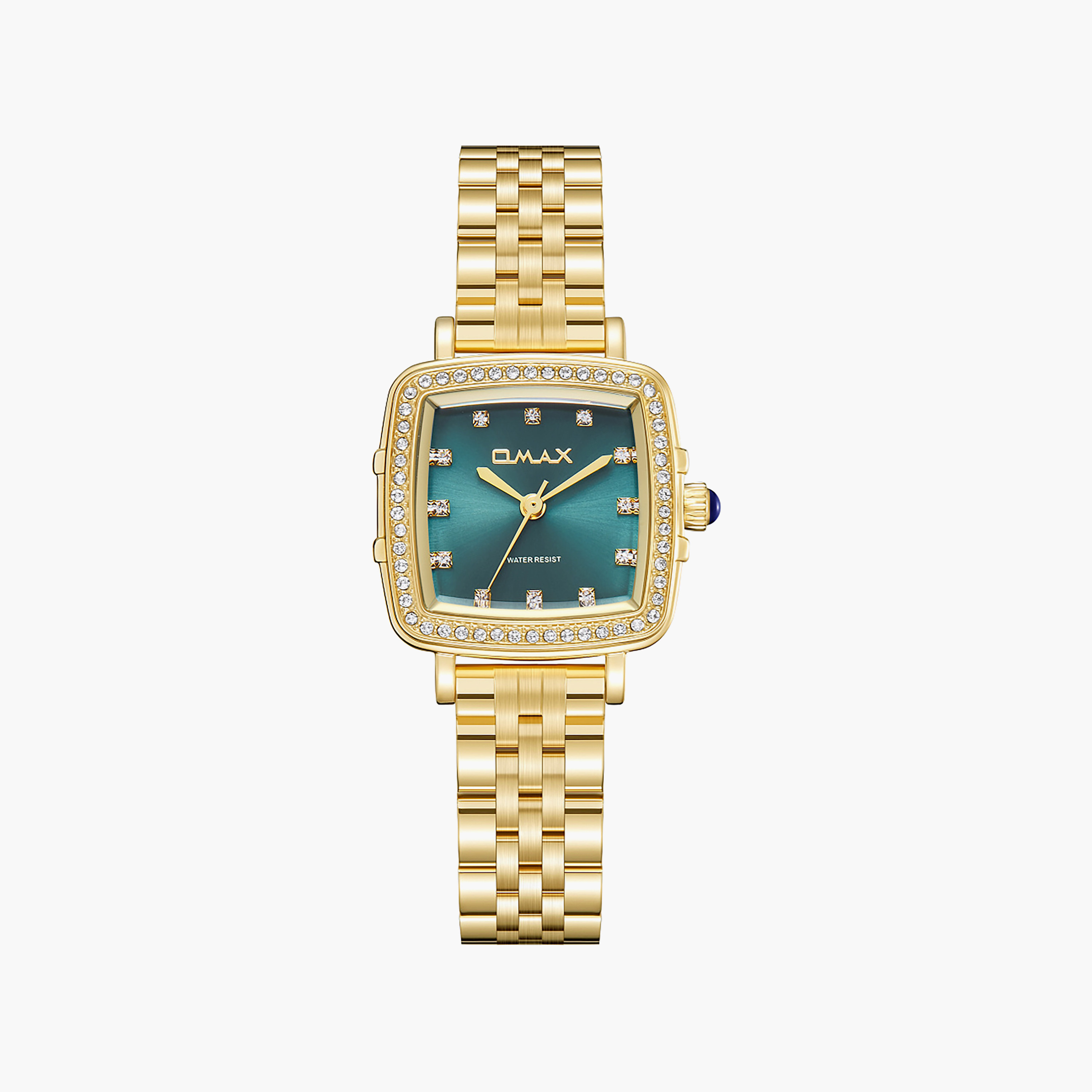 ساعة أوماكس النسائية التناظرية المربعة 25 مم بمشبك معدني | SQ-CS014G61S3-women-watchesandjewellery-watches-image-1