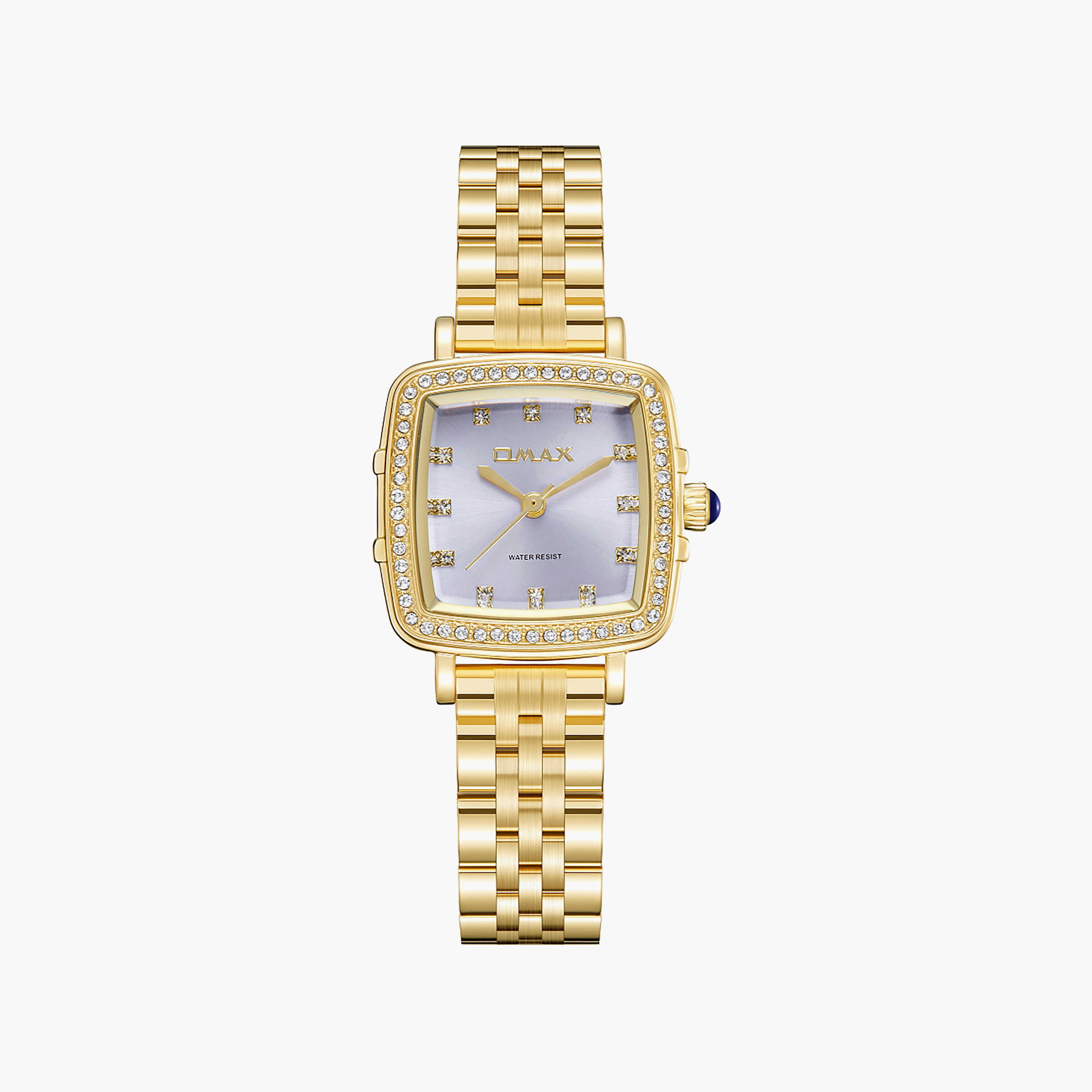 ساعة أوماكس النسائية التناظرية المربعة 25 مم بمشبك معدني | SQ-CS014GZ1S3-women-watchesandjewellery-watches-image-1