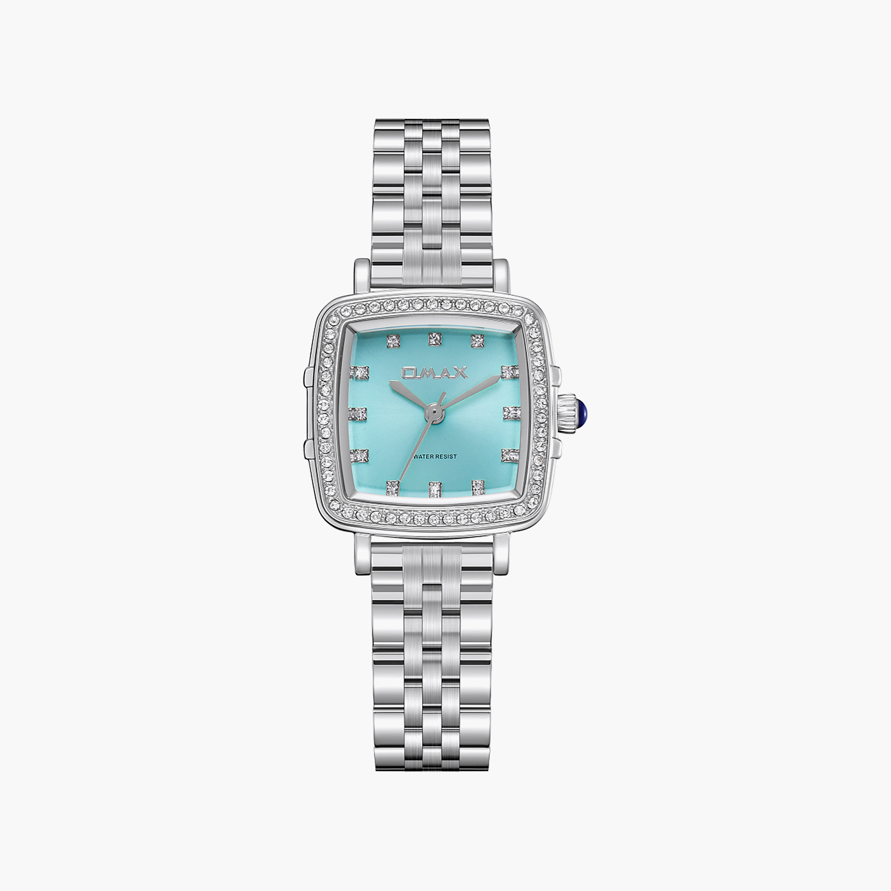 ساعة أوماكس النسائية التناظرية المربعة 25 مم بمشبك معدني | SQ-CS014P73S1-women-watchesandjewellery-watches-image-1