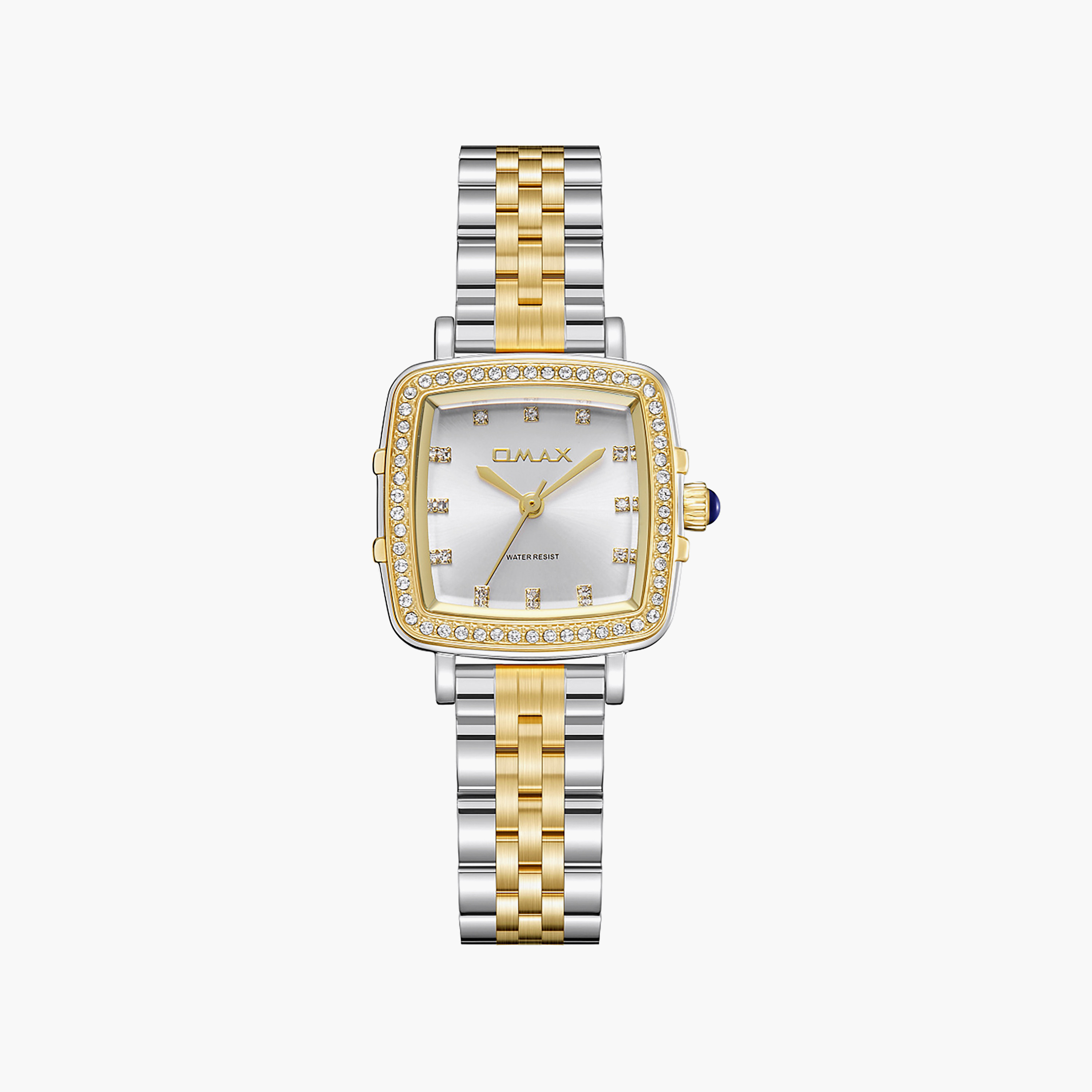 ساعة أوماكس النسائية التناظرية المربعة 25 مم بمشبك معدني | SQ-CS014T3IS3-women-watchesandjewellery-watches-image-1