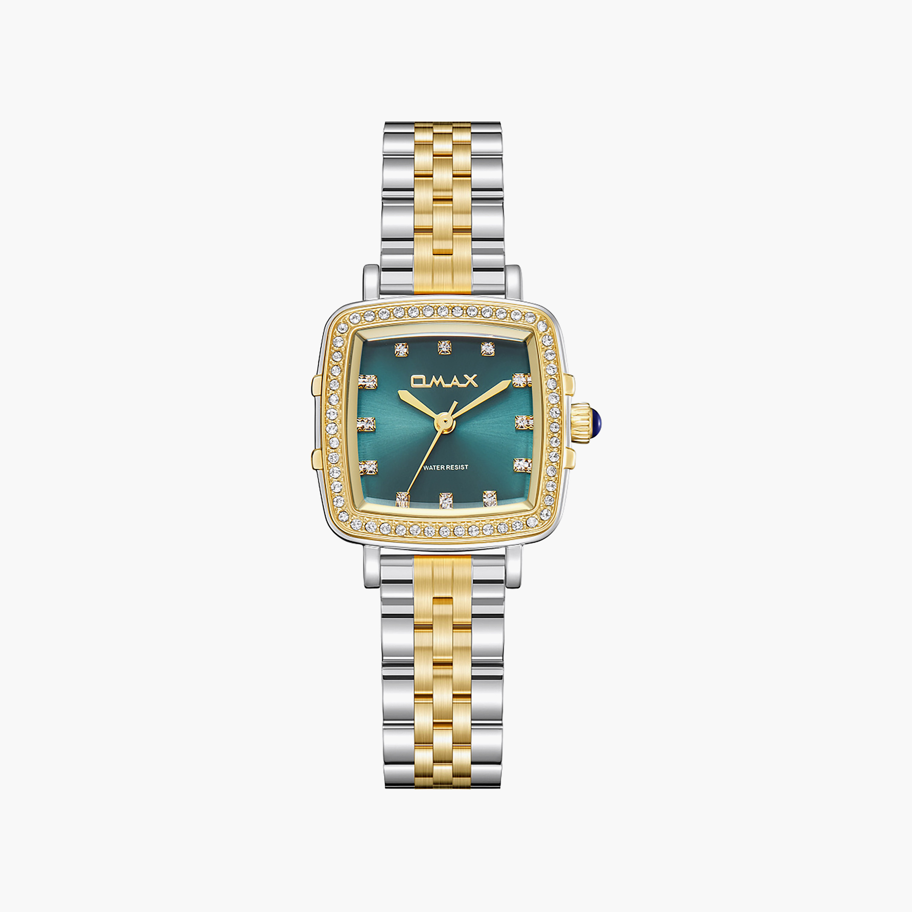 OMAX Women's Analog Square 25 MM Metal Clasp Watch | SQ-CS014T6IS3-women-watchesandjewellery-watches-image-1