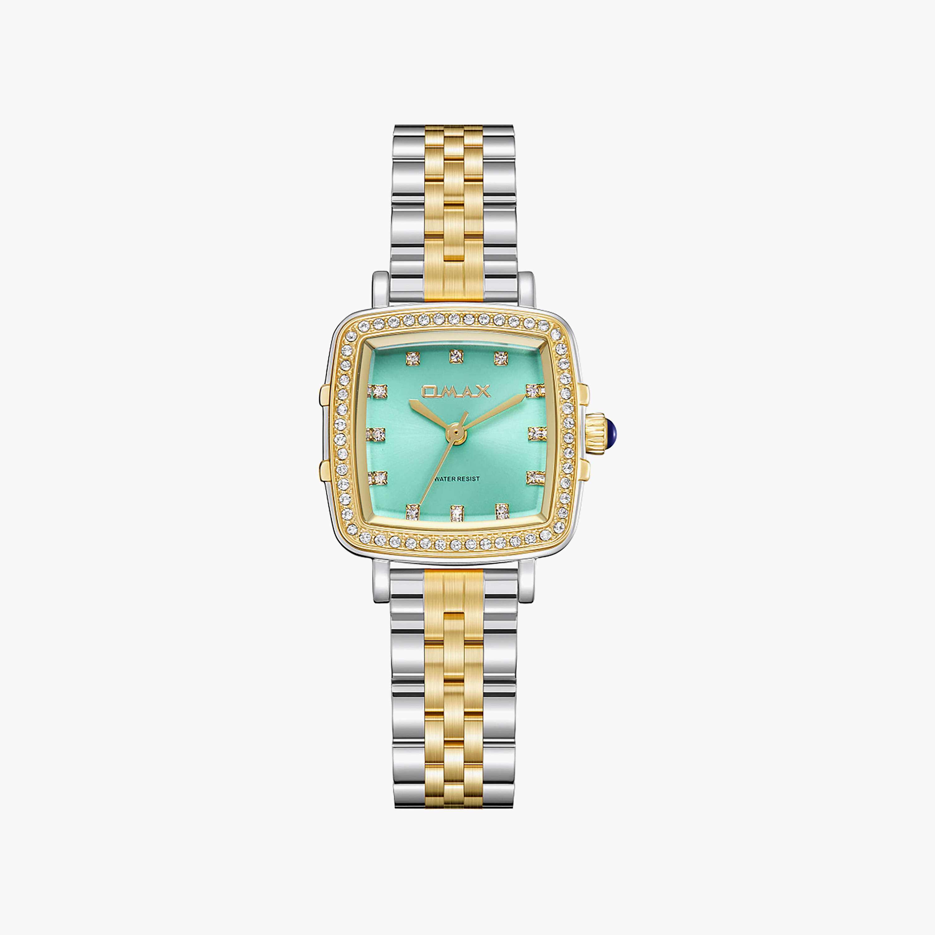 OMAX Women's Analog Square 25 MM Metal Clasp Watch | SQ-CS014T2IS3-women-watchesandjewellery-watches-image-1