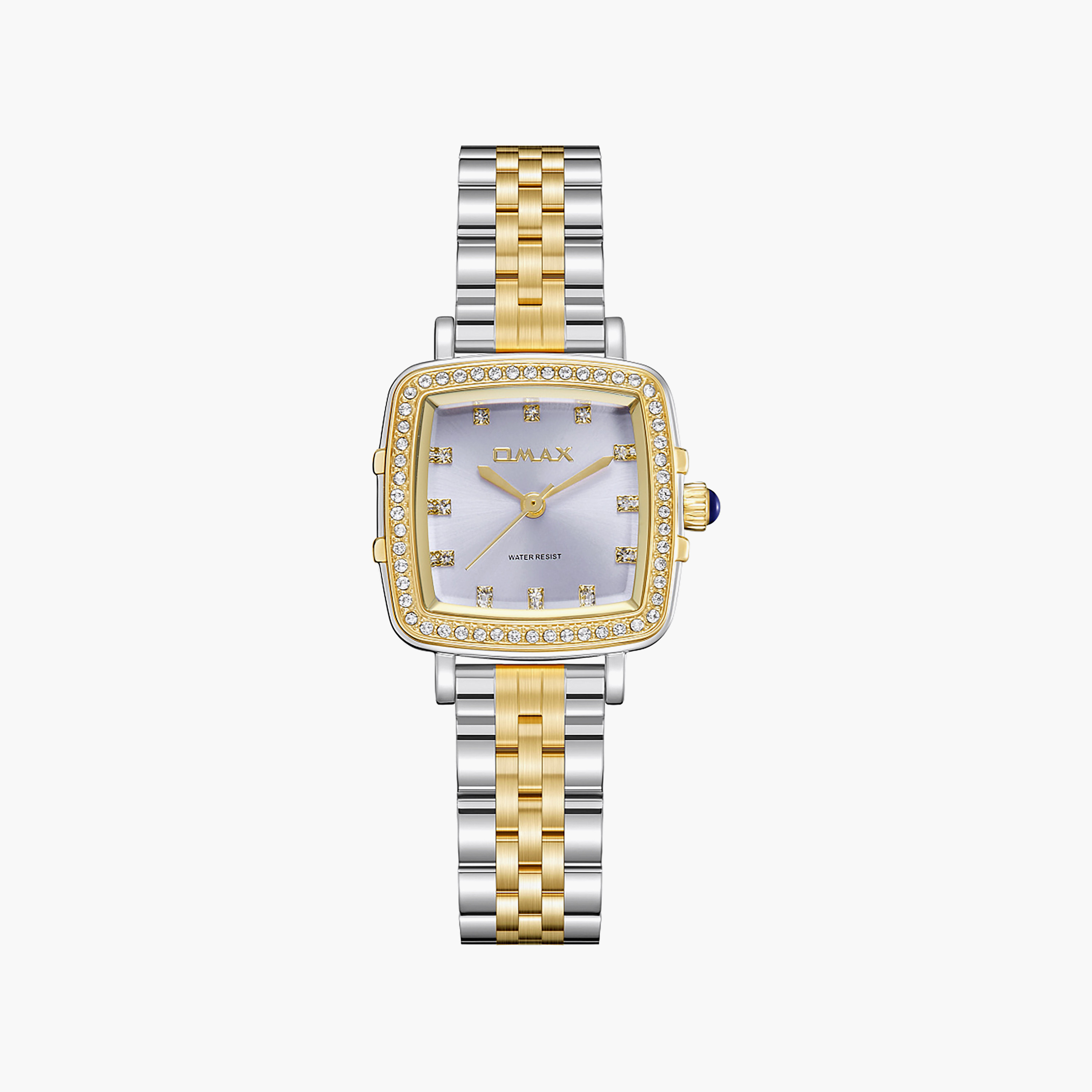 OMAX Women's Analog Square 25 MM Metal Clasp Watch | SQ-CS014T2IS3-women-watchesandjewellery-watches-image-1
