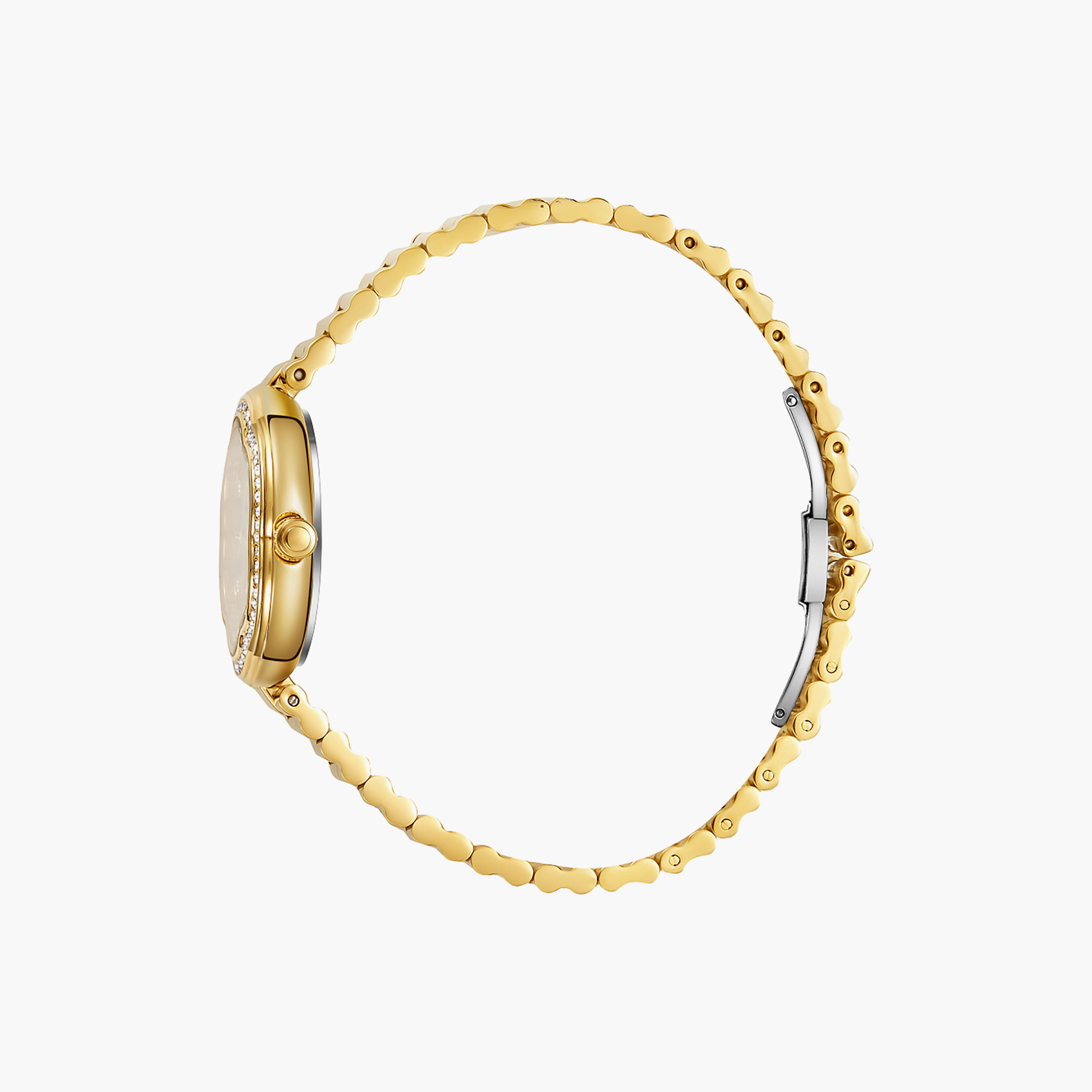 OMAX Women's Analog Asymmetric 32 MM Metal Clasp Watch | SQ-CS016GD1S3-women-watchesandjewellery-watches-image-2