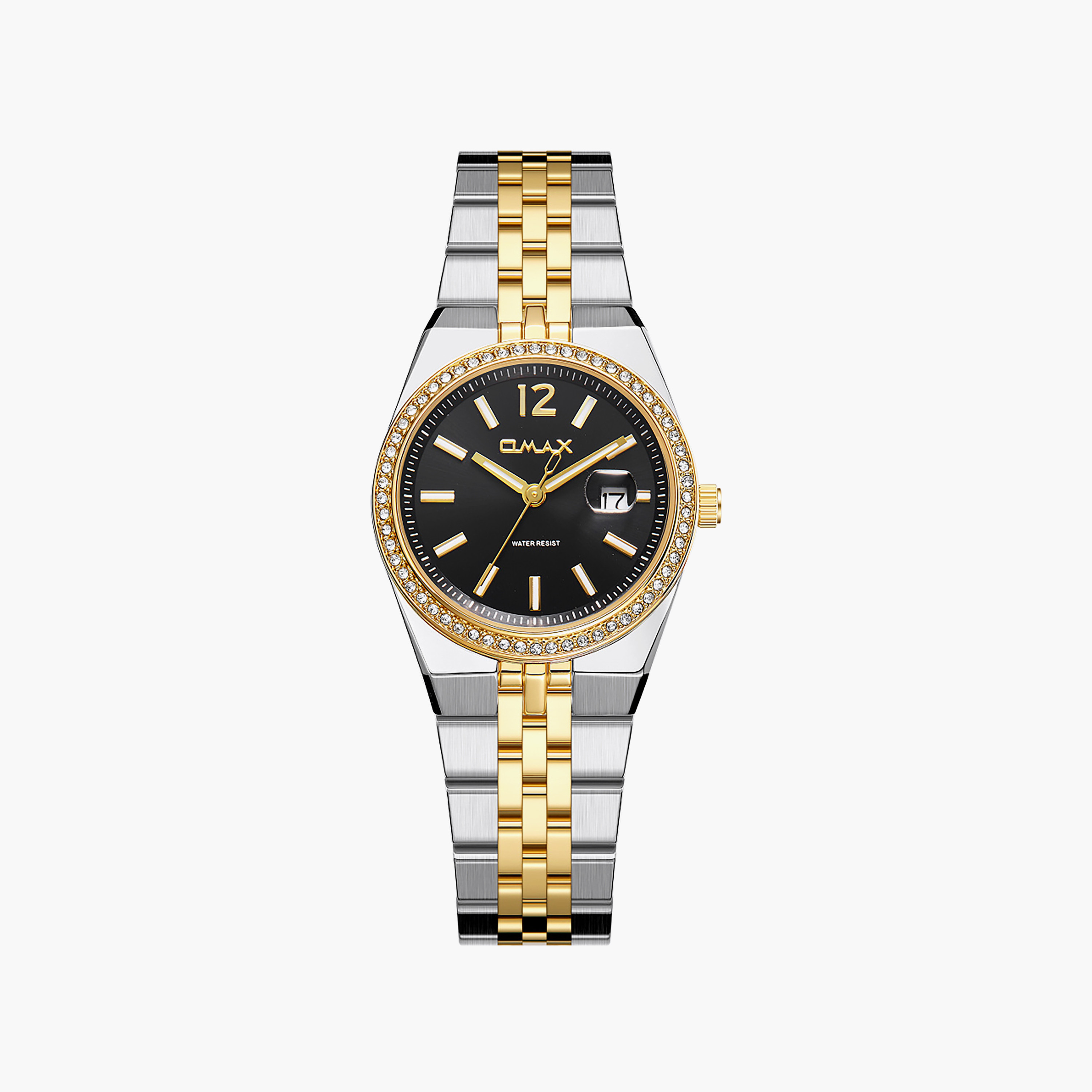 ساعة أوماكس النسائية التناظرية الدائرية 30 مم بمشبك معدني | SQ-BD004T2II3-women-watchesandjewellery-watches-image-1