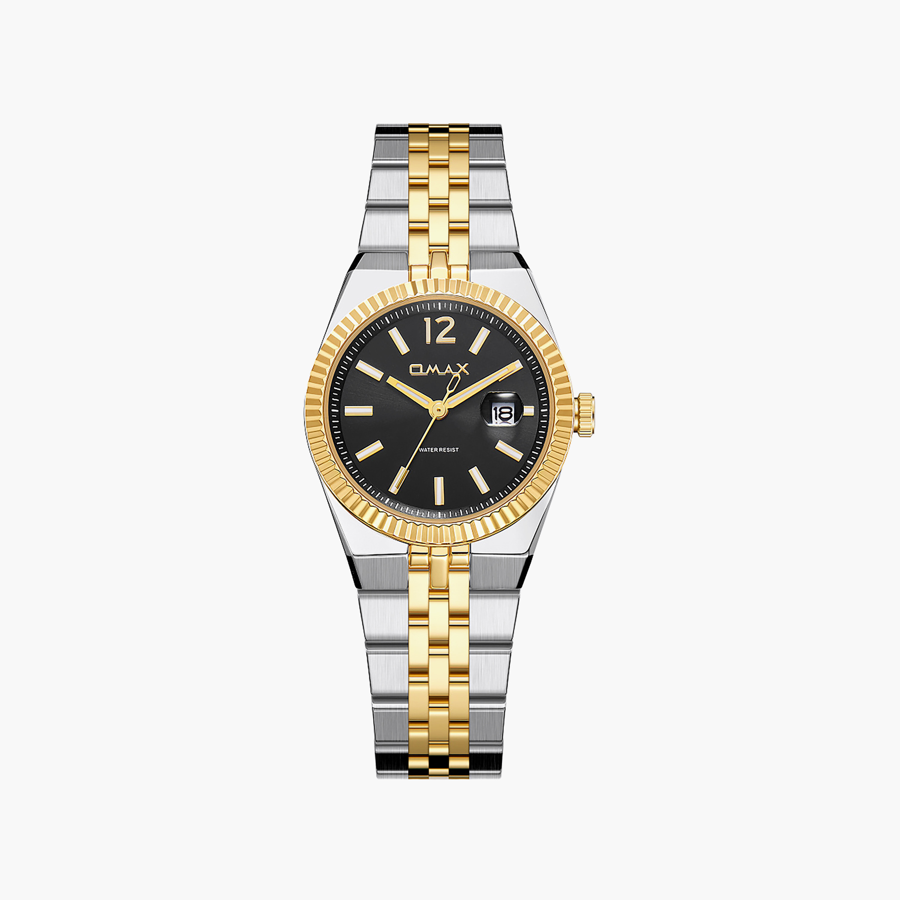 ساعة أوماكس النسائية التناظرية الدائرية 30 مم بمشبك معدني | SQ-BD002T2II3-women-watchesandjewellery-watches-image-1