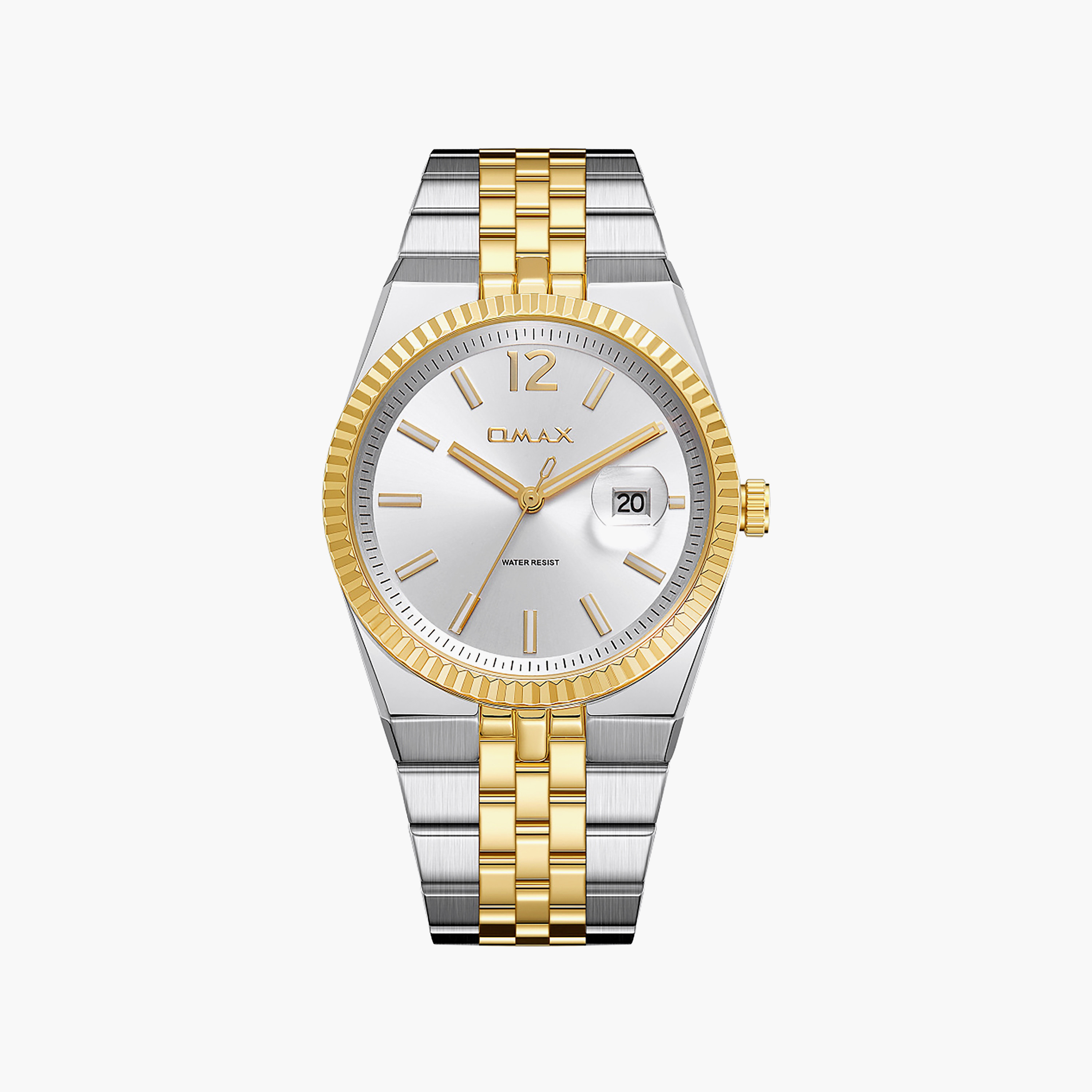 OMAX Men's Analog Round 40 MM Metal Clasp Watch | SQ-DD001T3II3-men-watchesandjewellery-watches-image-1