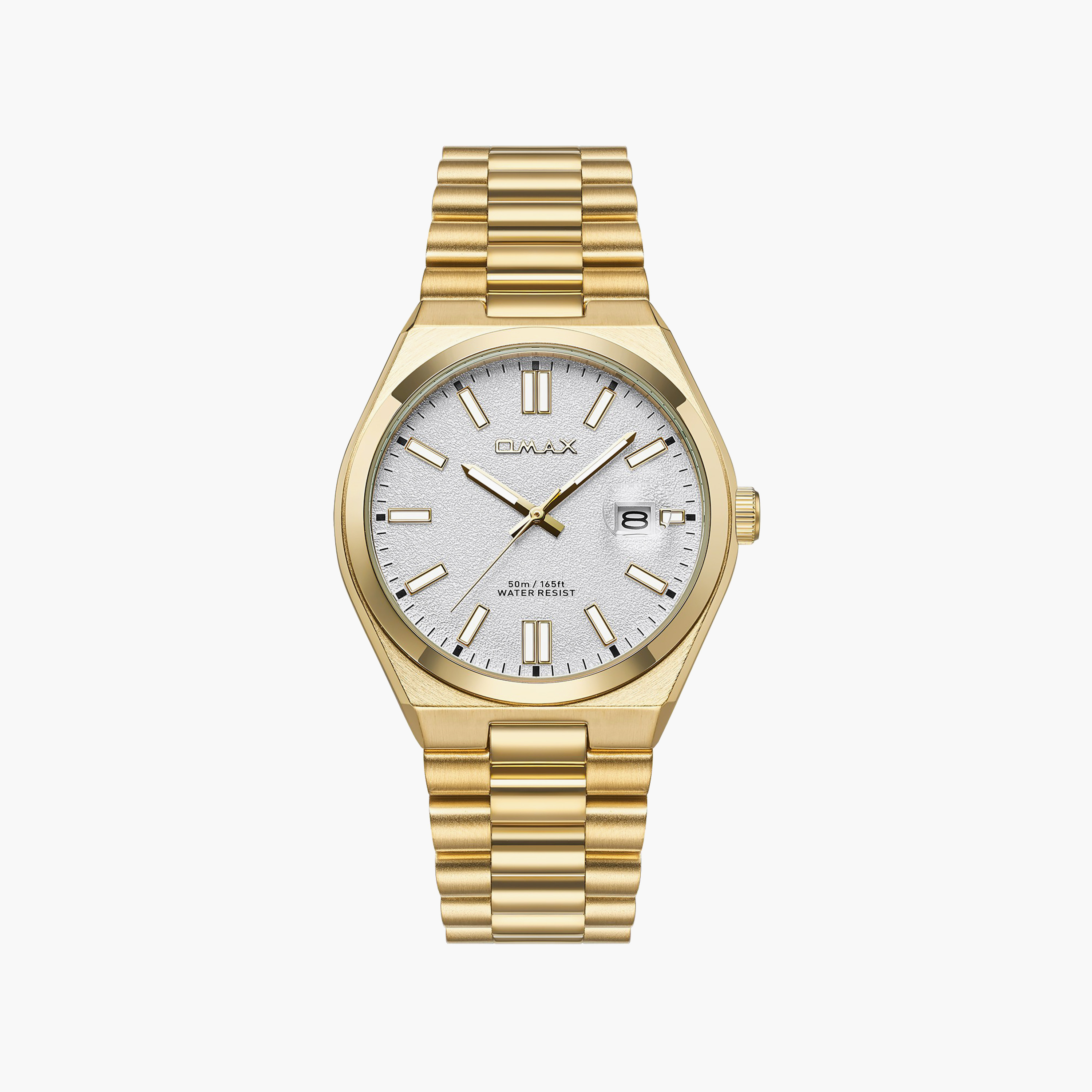OMAX Men's Analog Round 42 MM Butterfly Buckle Watch | 00PSD001G018-men-watchesandjewellery-watches-image-1
