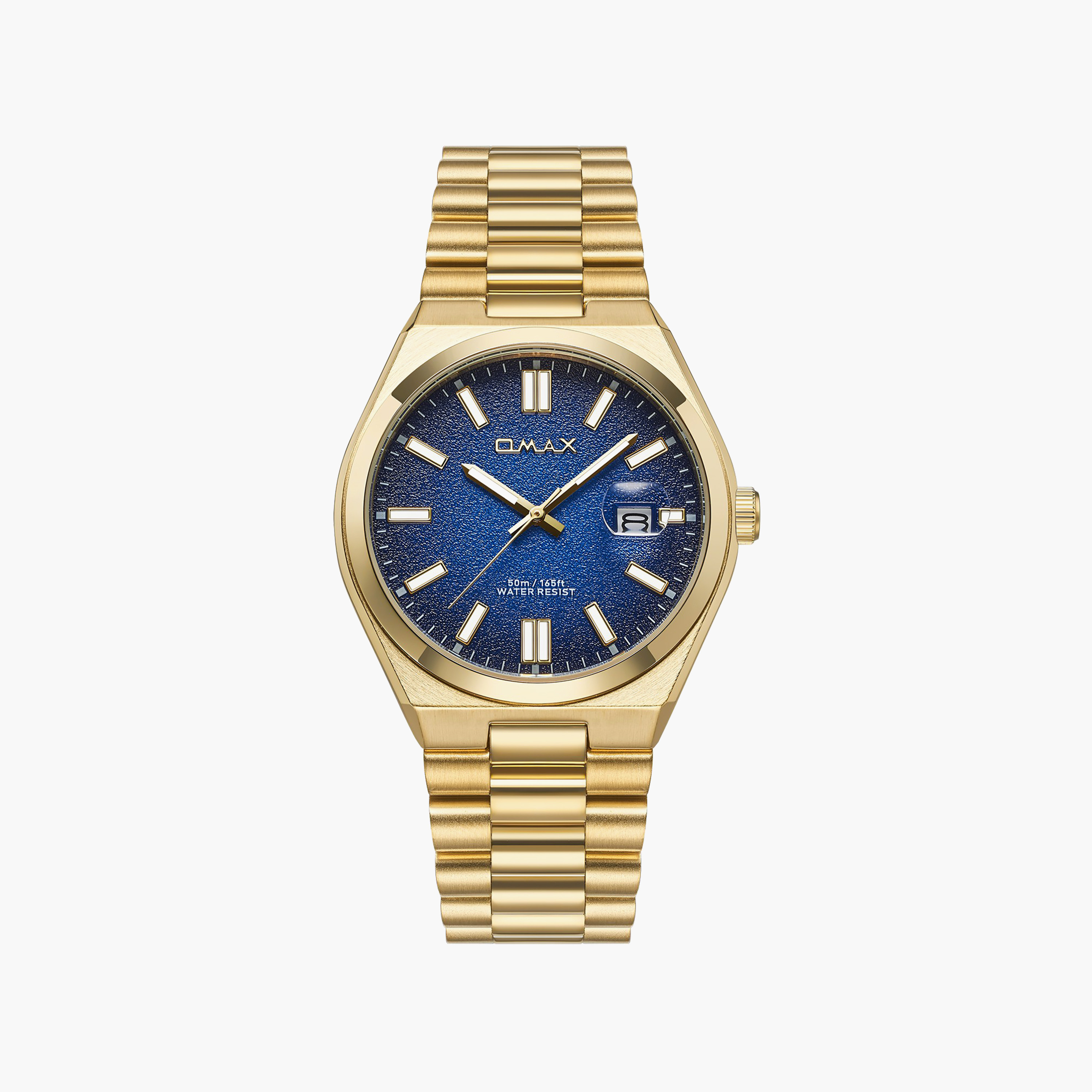 OMAX Men's Analog Round 42 MM Butterfly Buckle Watch | 00PSD001G019-men-watchesandjewellery-watches-image-1