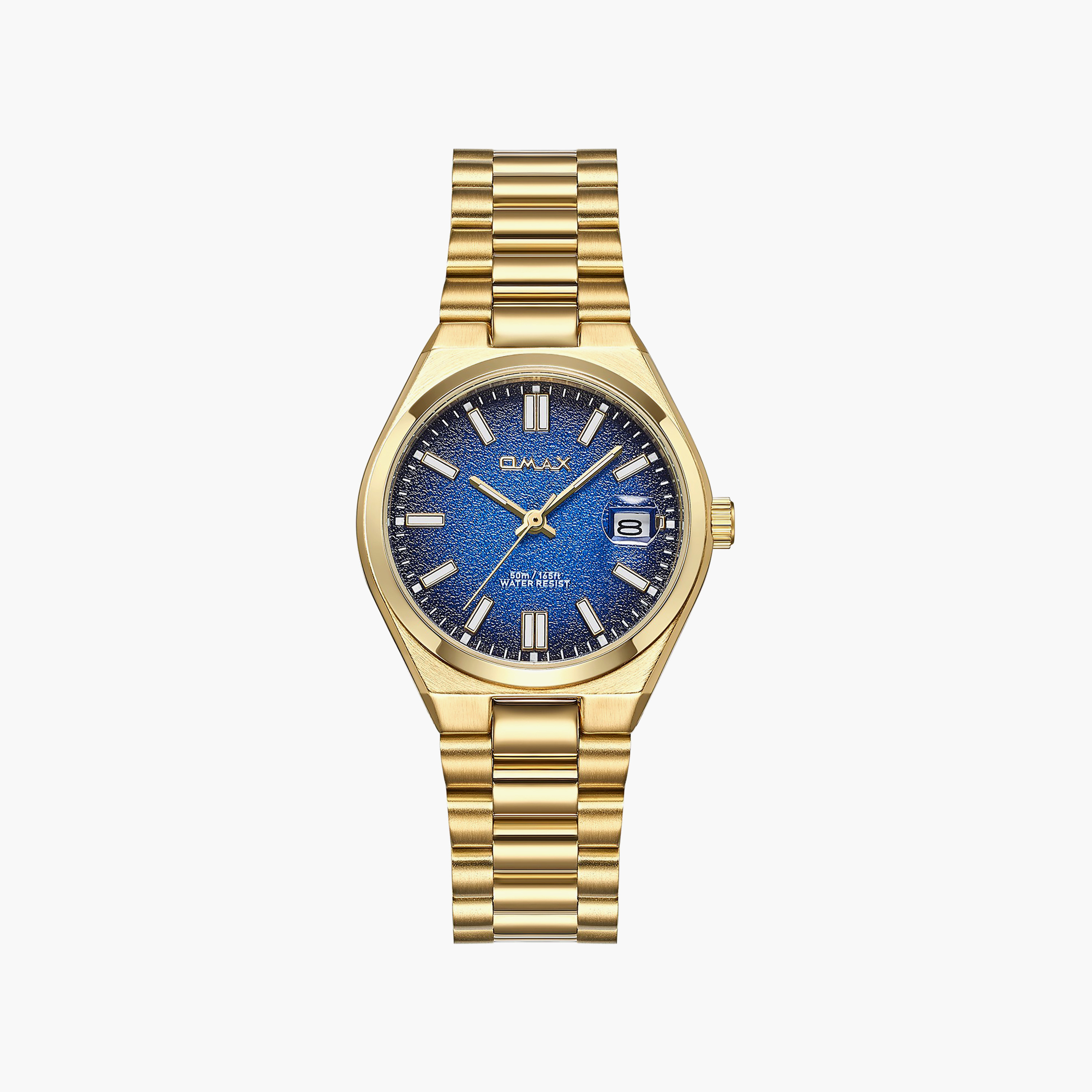 ساعة أوماكس النسائية التناظرية الدائرية مقاس 34 مم بإبزيم فراشة | 00PSD002G018-women-watchesandjewellery-watches-image-4