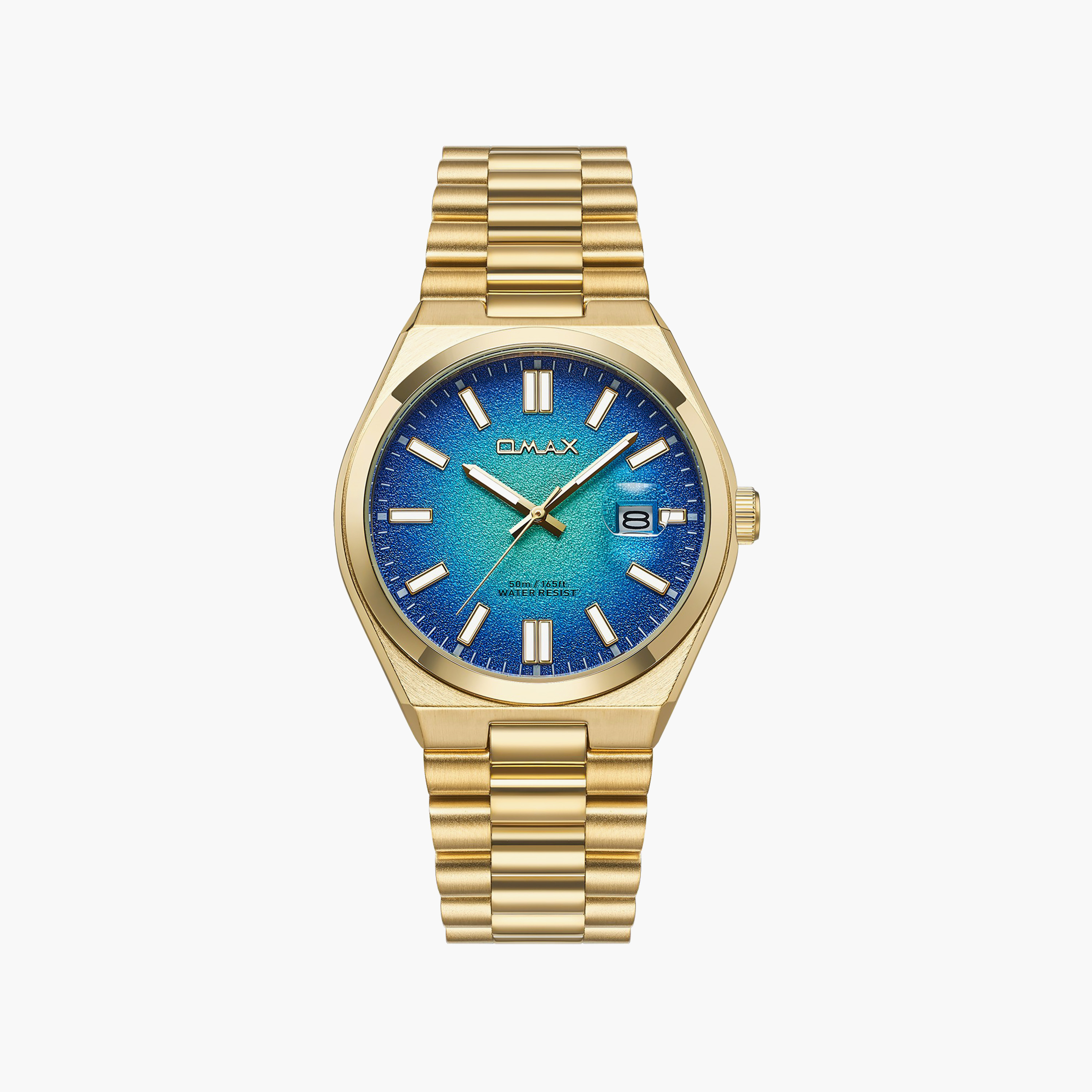 OMAX Men's Analog Round 42 MM Butterfly Buckle Watch | 00PSD001G021-men-watchesandjewellery-watches-image-1