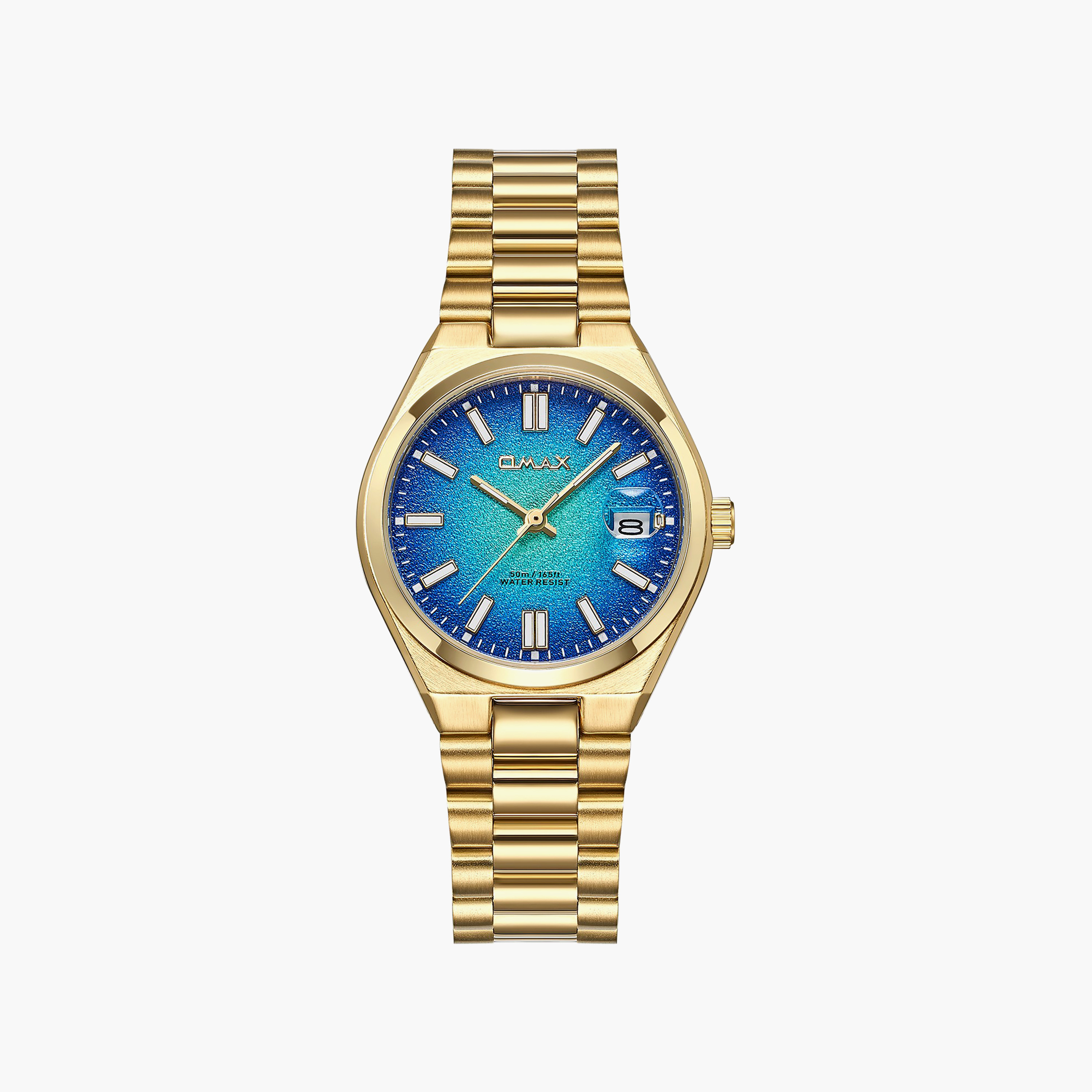 ساعة أوماكس النسائية التناظرية الدائرية مقاس 34 مم بإبزيم فراشة | 00PSD002G018-women-watchesandjewellery-watches-image-7