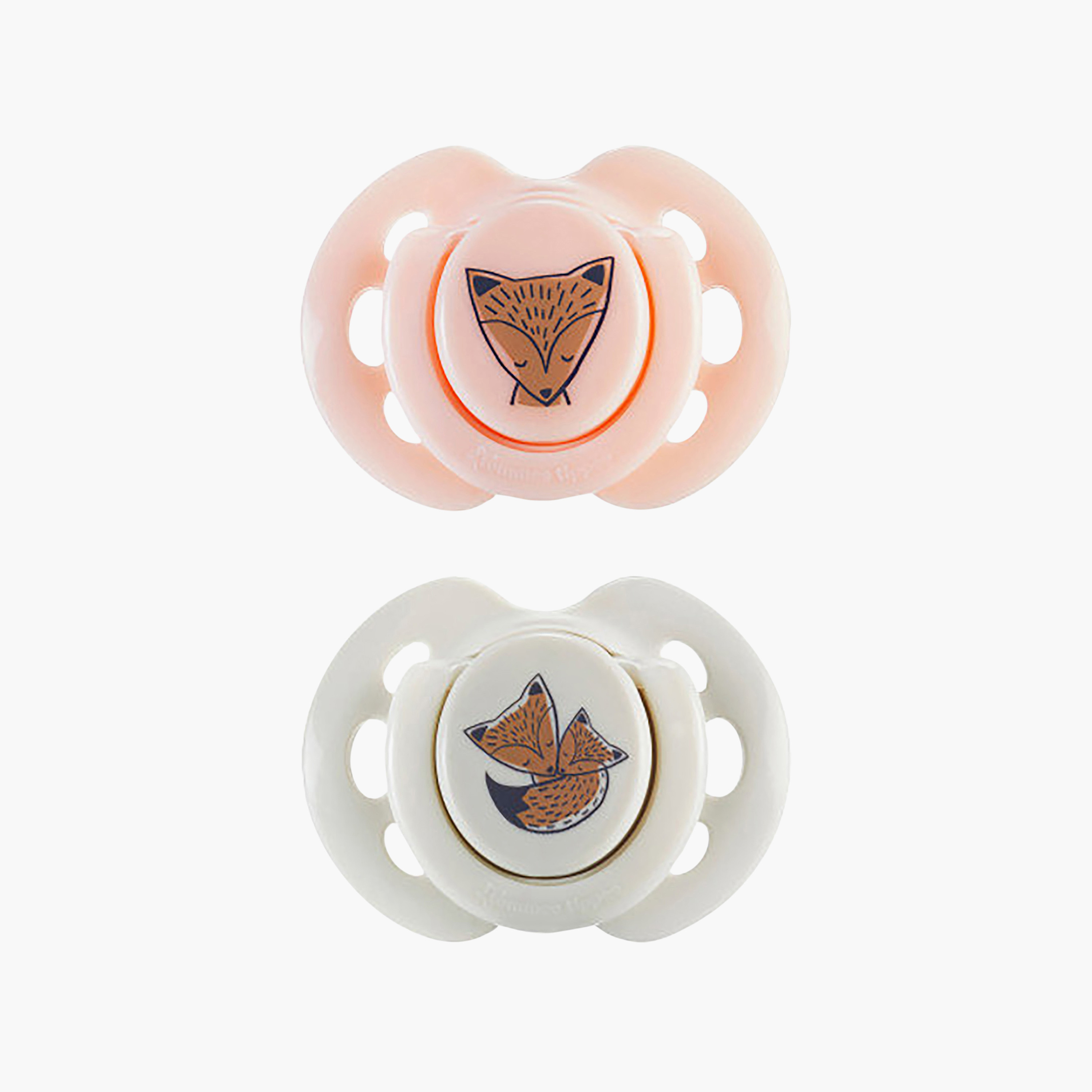 Tommee Tippee 2-Piece Fun Friends Soothers with Case - 0-6 Months - Assorted-baby-feeding-pacifiers-image-1