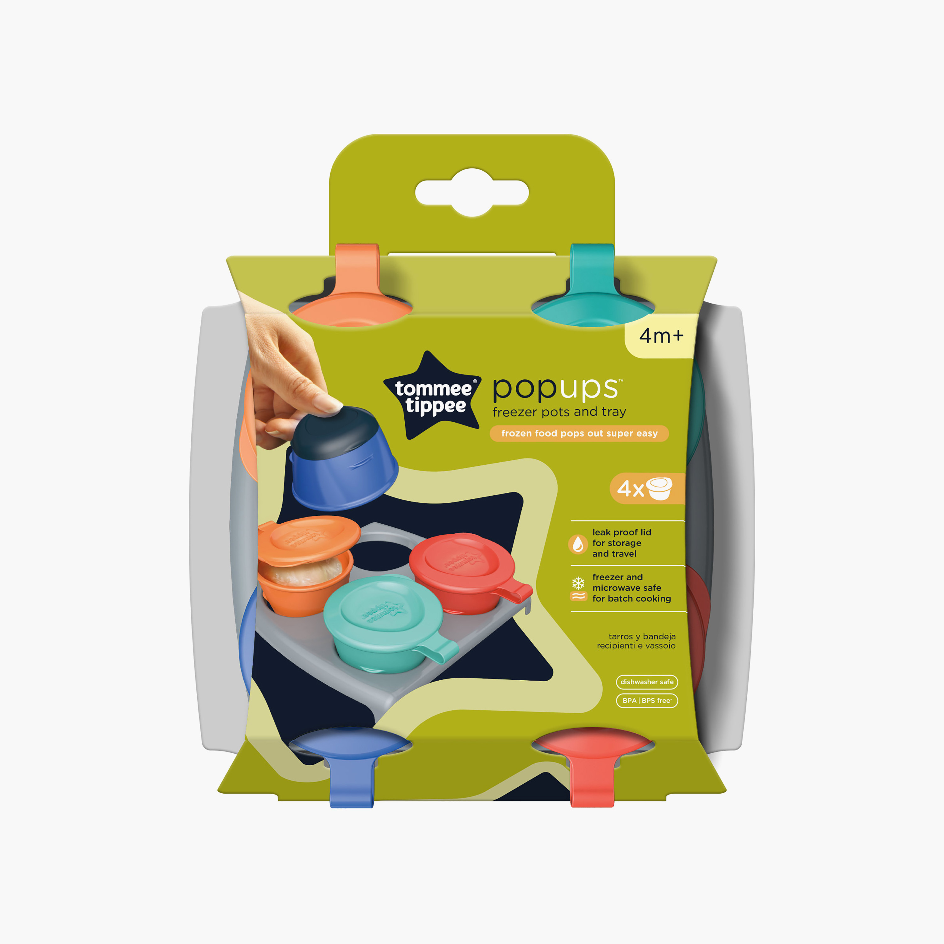 Tommee Tippee Pop Up Freezer Pots with Storage Tray-baby-feeding-accessories-image-10