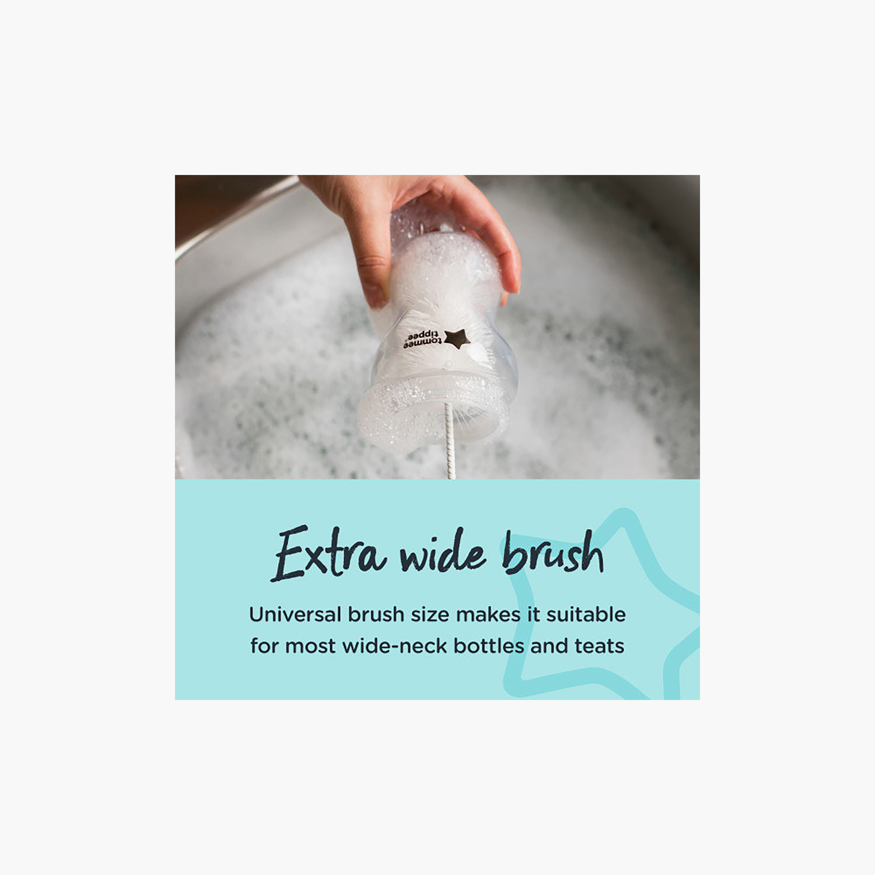 Tommee Tippee Bottle Brush with Teat Cleaner-baby-feeding-accessories-image-3