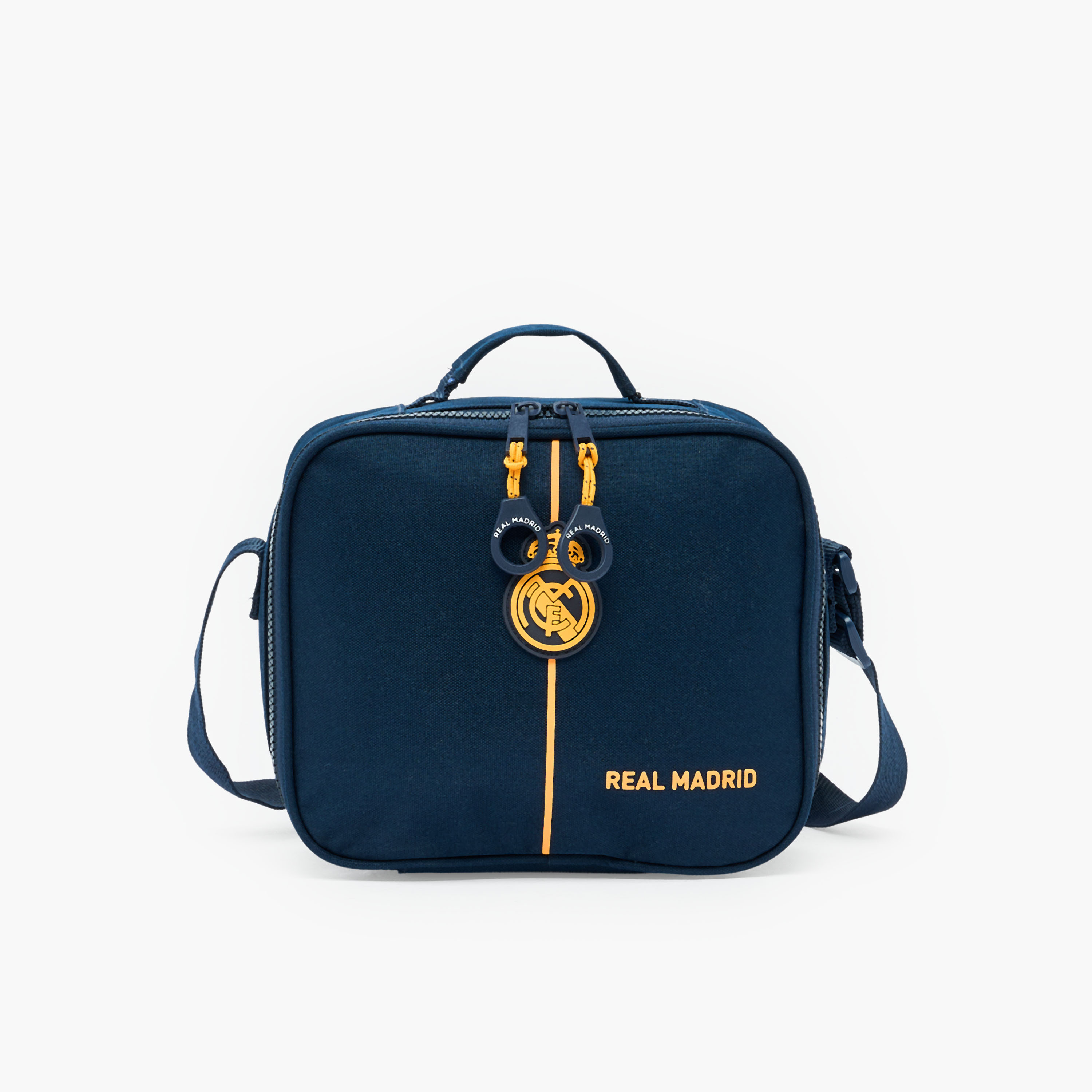 Real Madrid Logo Applique Lunch Bag for Boys 8-13 Years with Insulation-school-lunchessentials-lunchbags-image-1