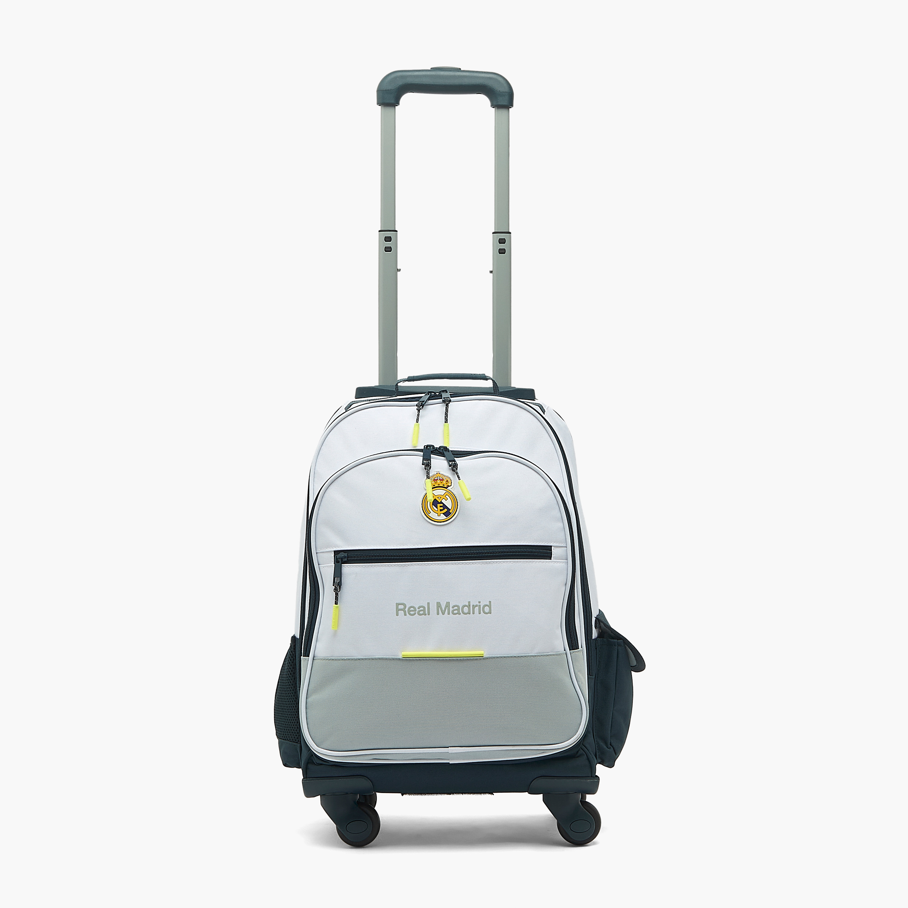 Real Madrid Colourblock Trolley Bag for Boys 8-12 Years with Retractable Handle - 18 inches-school-bagsandbackpacks-trolleybags-image-2