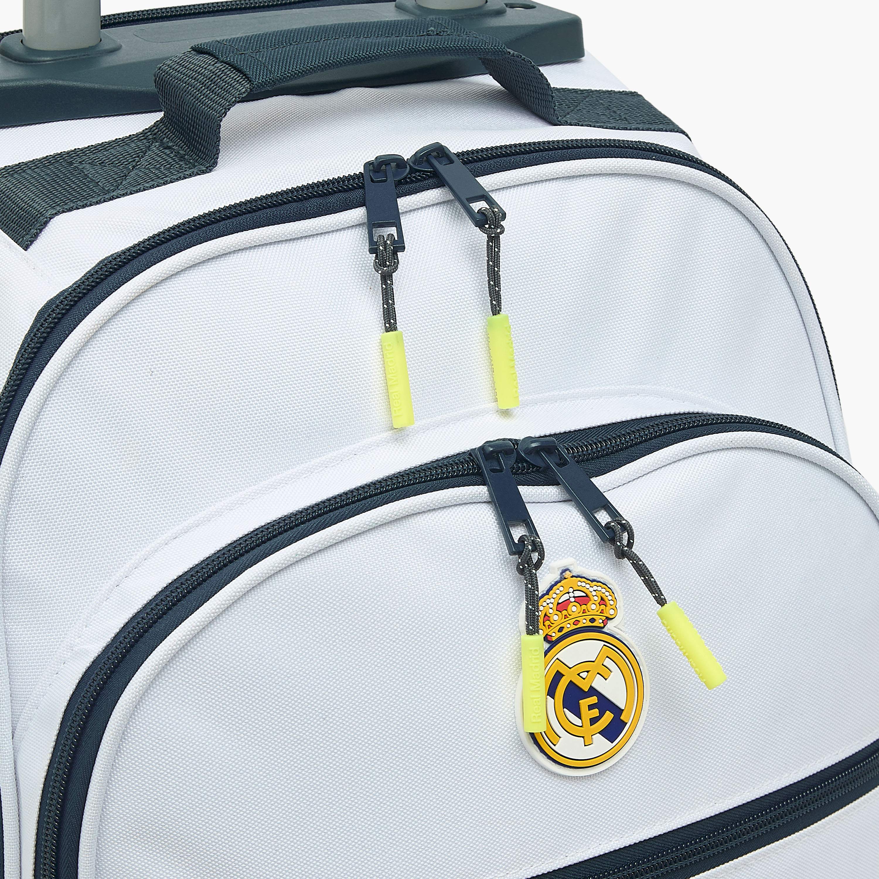 Real Madrid Colourblock Trolley Bag for Boys 8-12 Years with Retractable Handle - 18 inches-school-bagsandbackpacks-trolleybags-image-3