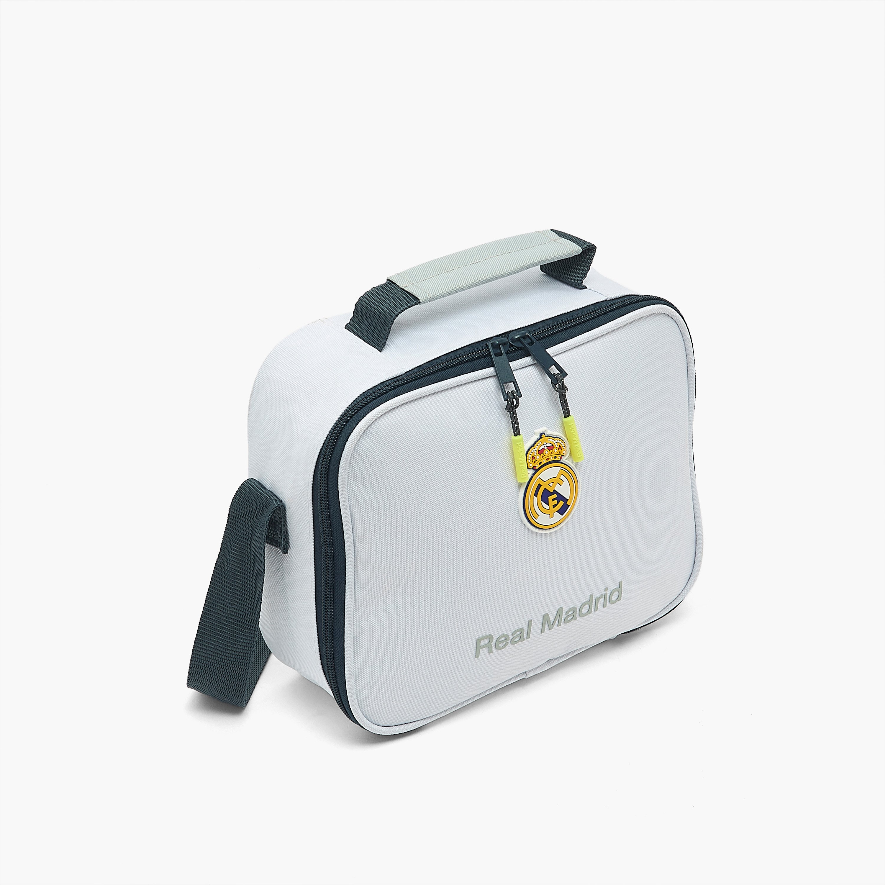 شنطة غداء صلبة ريال مدريد للأولاد من 8 إلى 13 سنة مع حزام كتف-school-lunchessentials-lunchbags-image-2