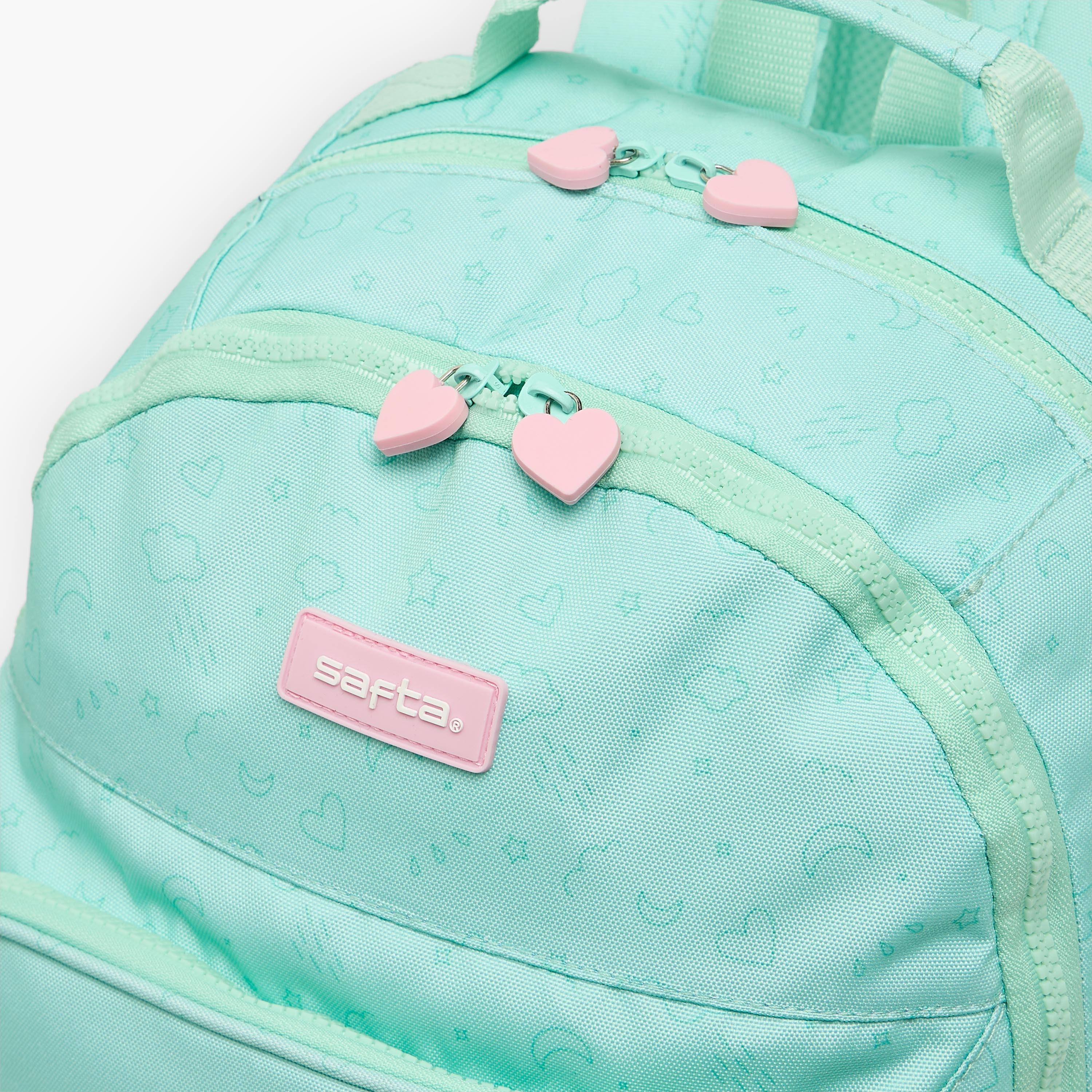 شنطة ظهر مزينة بحمالات كتف مبطنة للبنات من 8-13 سنة من سافتا - 17 بوصة-school-bagsandbackpacks-backpacks-image-5