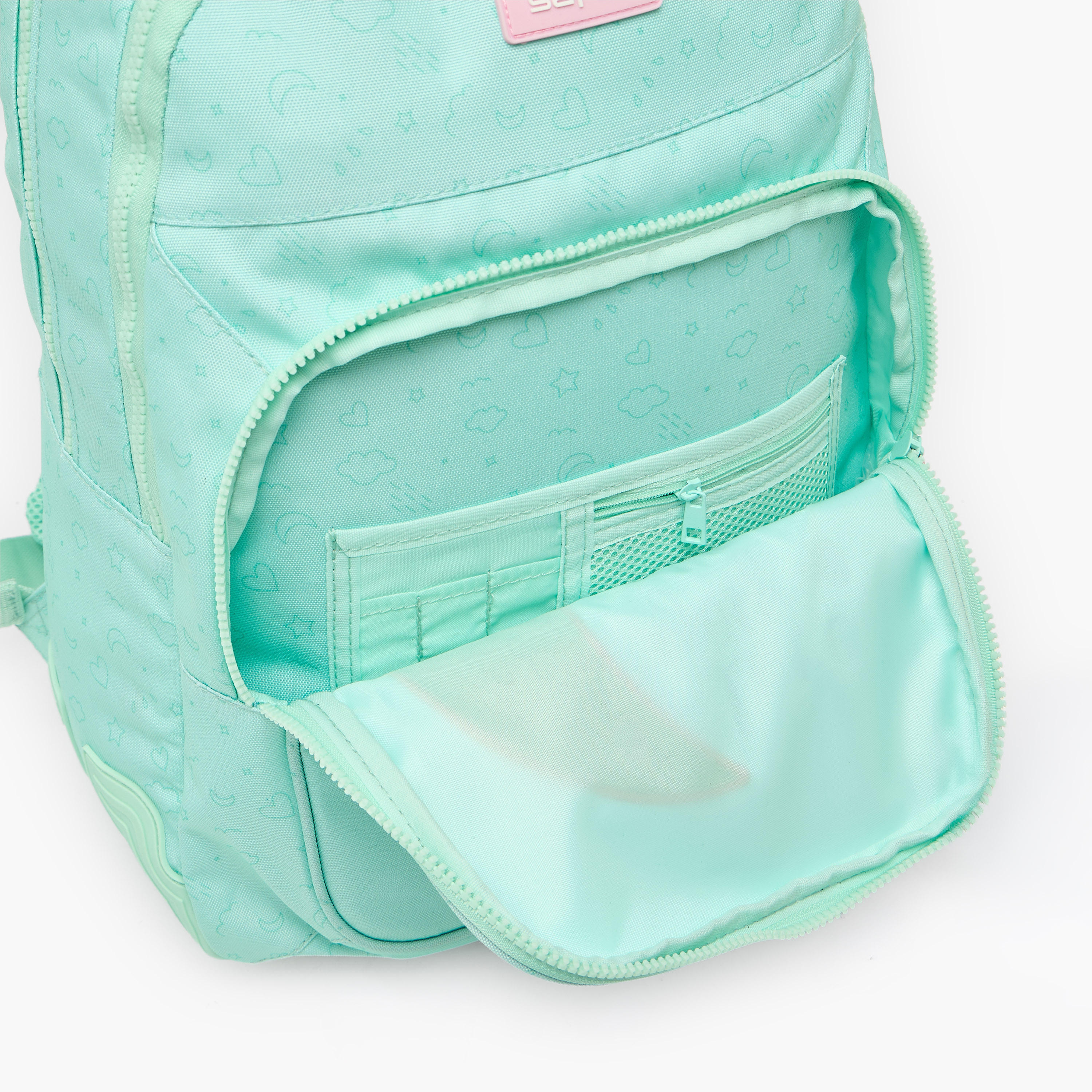 شنطة ظهر مزينة بحمالات كتف مبطنة للبنات من 8-13 سنة من سافتا - 17 بوصة-school-bagsandbackpacks-backpacks-image-6
