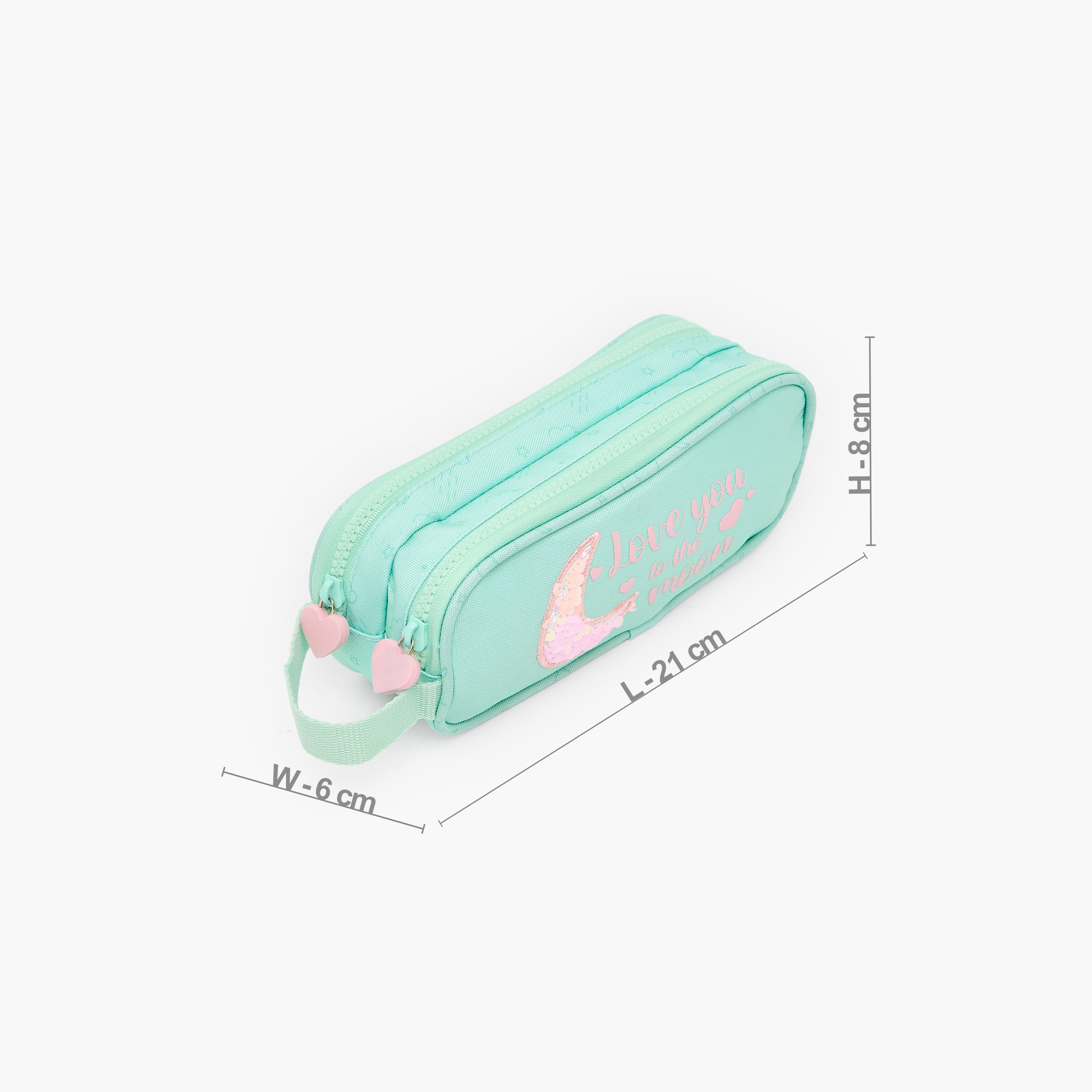 Safta Embellished Pencil Pouch with 2 Compartments-school-stationery-pencilcases-image-4