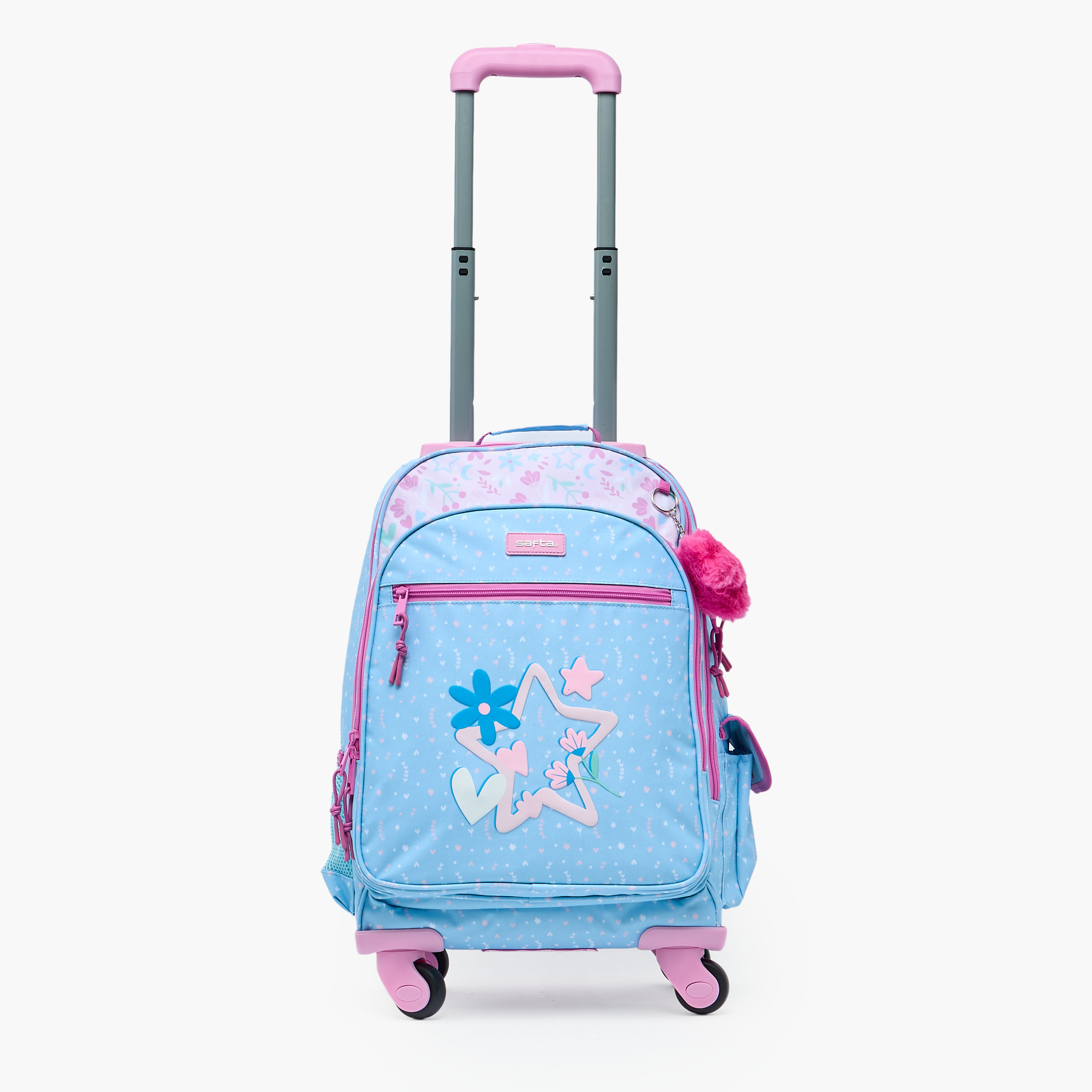 شنطة ظهر للبنات 8-13 سنة بأحزمة كتف مبطنة بطبعات زهور من سافتا - 18 بوصة-school-bagsandbackpacks-backpacks-image-3