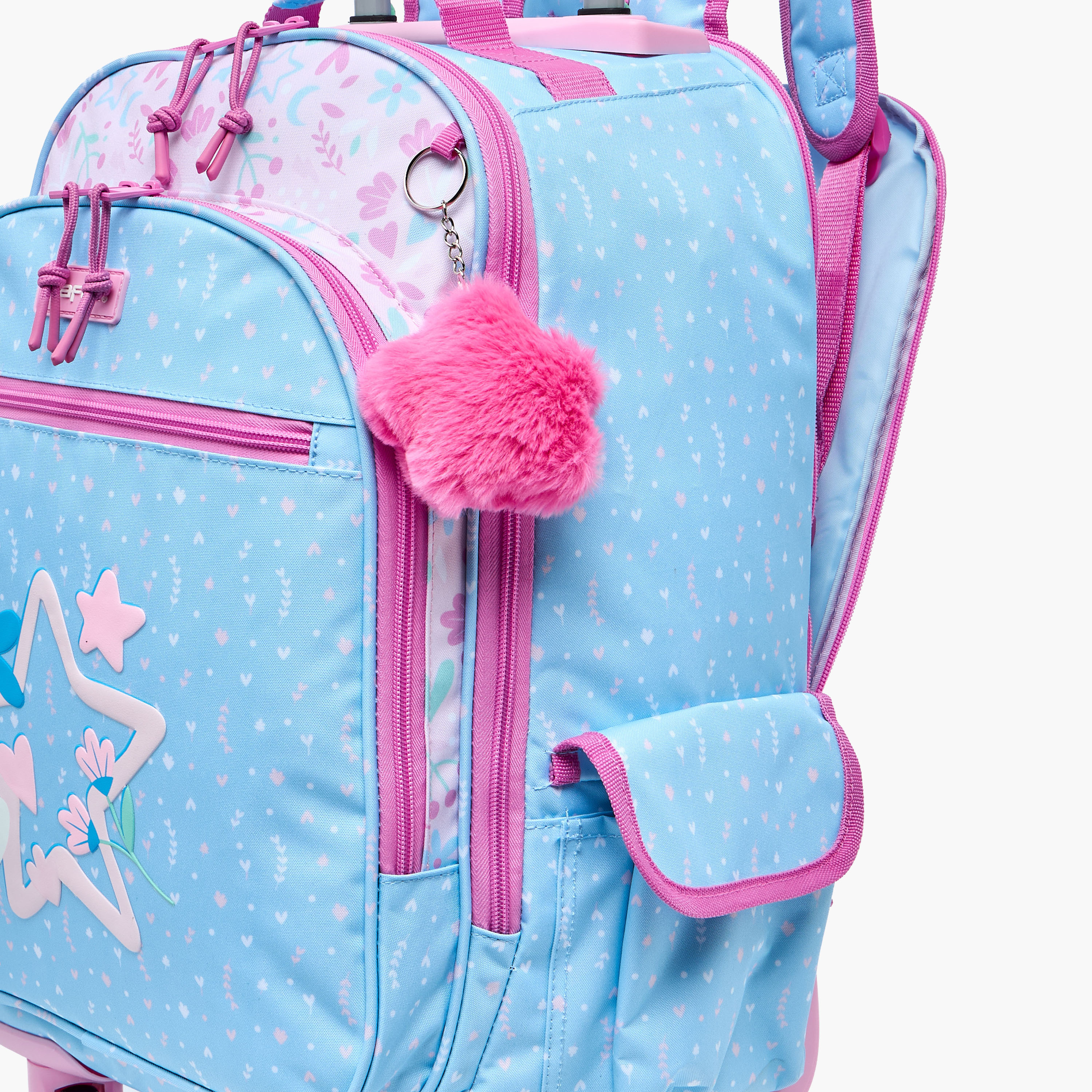 شنطة ظهر للبنات 8-13 سنة بأحزمة كتف مبطنة بطبعات زهور من سافتا - 18 بوصة-school-bagsandbackpacks-backpacks-image-5