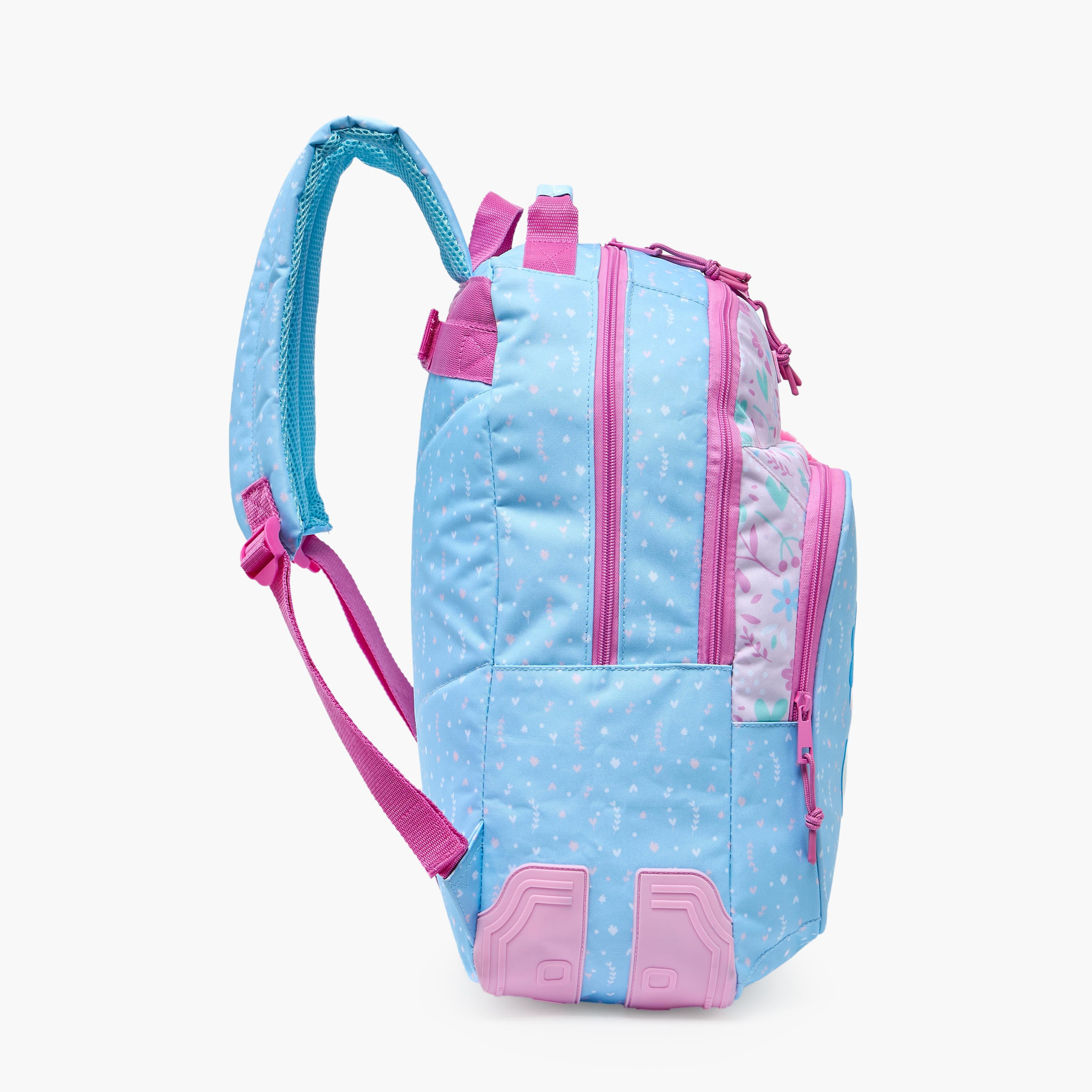 Safta Printed Trolley Backpack for Girls 8-13 Years with Water Bottle Pocket - 17 inches-school-bagsandbackpacks-trolleybags-image-8