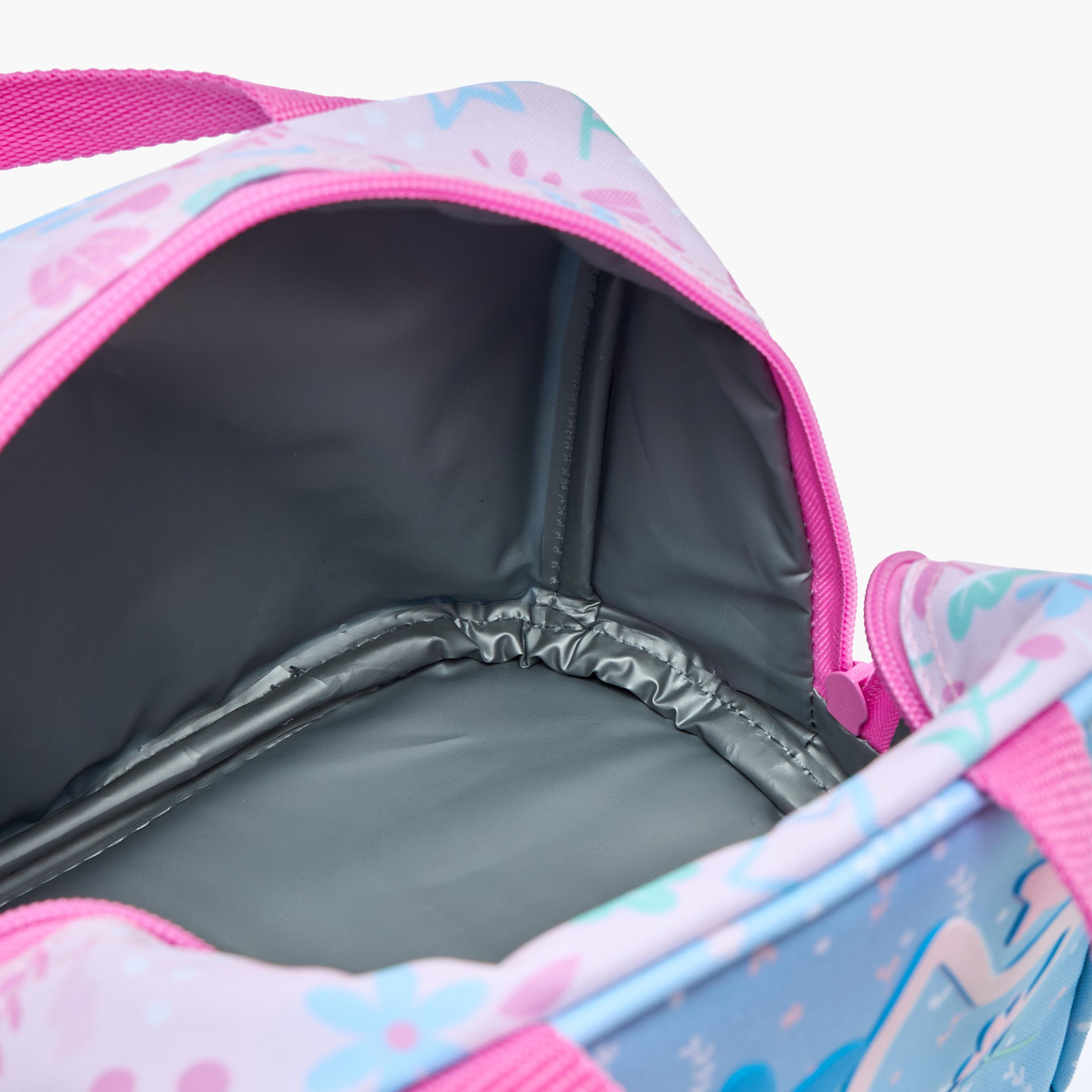 شنطة غداء بطبعات نجوم بمقابض مزدوجة للبنات 8-13 سنوات من سافتا-school-lunchessentials-lunchbags-image-4
