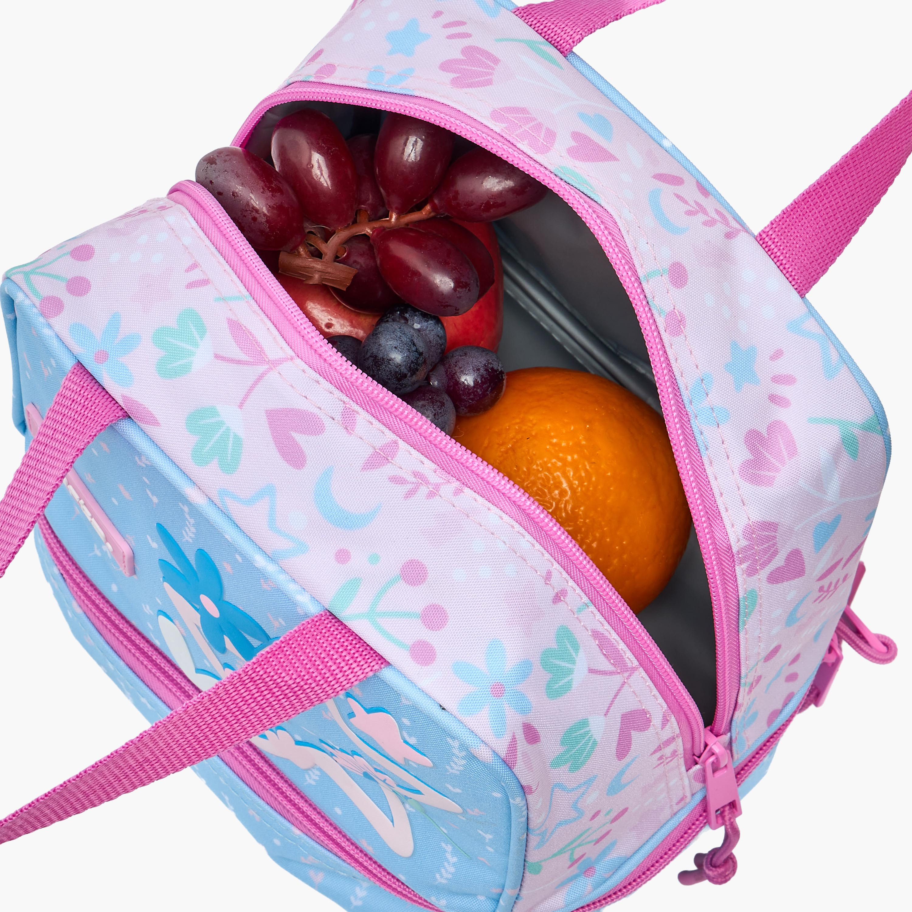 شنطة غداء بطبعات نجوم بمقابض مزدوجة للبنات 8-13 سنوات من سافتا-school-lunchessentials-lunchbags-image-5