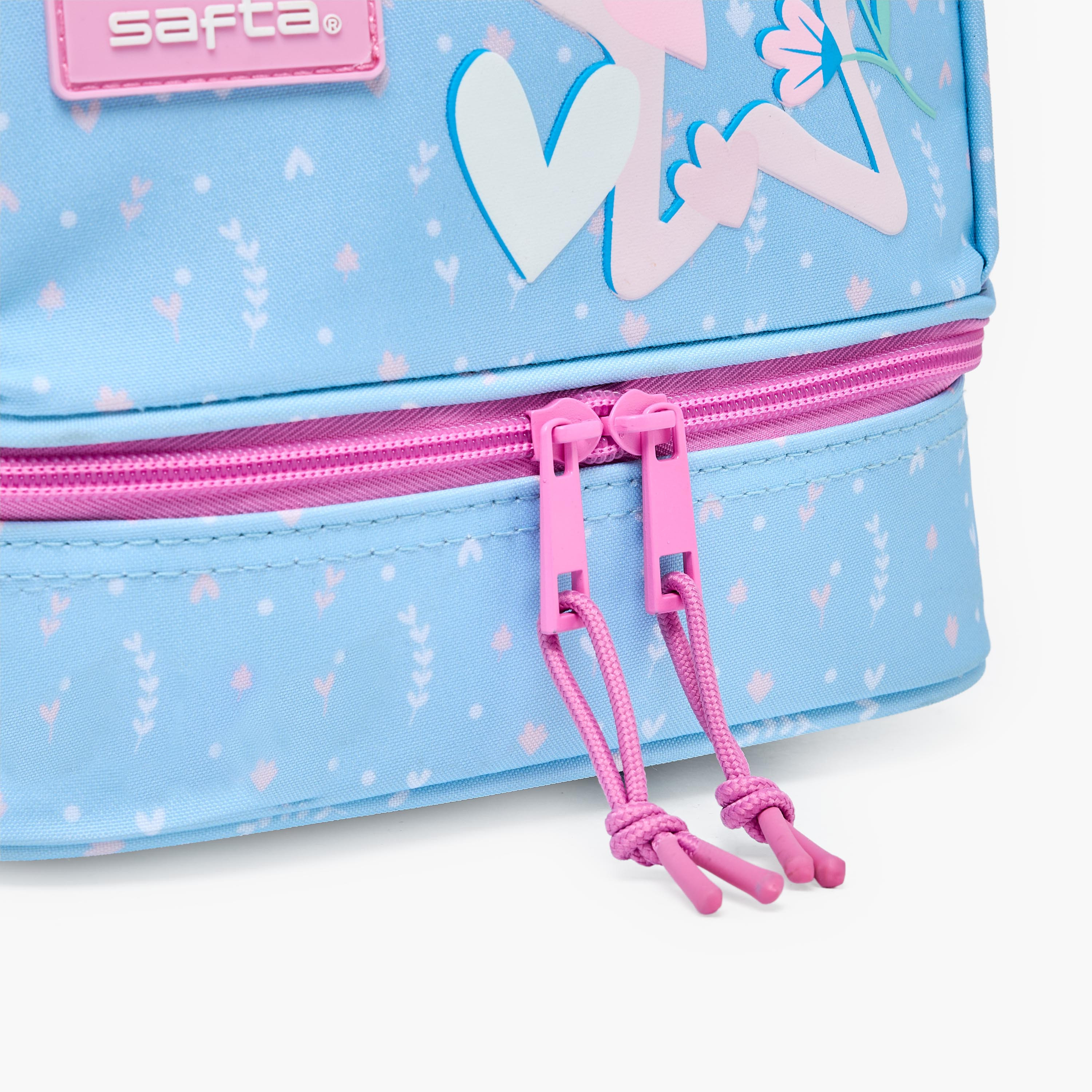 شنطة غداء بطبعات نجوم بمقابض مزدوجة للبنات 8-13 سنوات من سافتا-school-lunchessentials-lunchbags-image-7