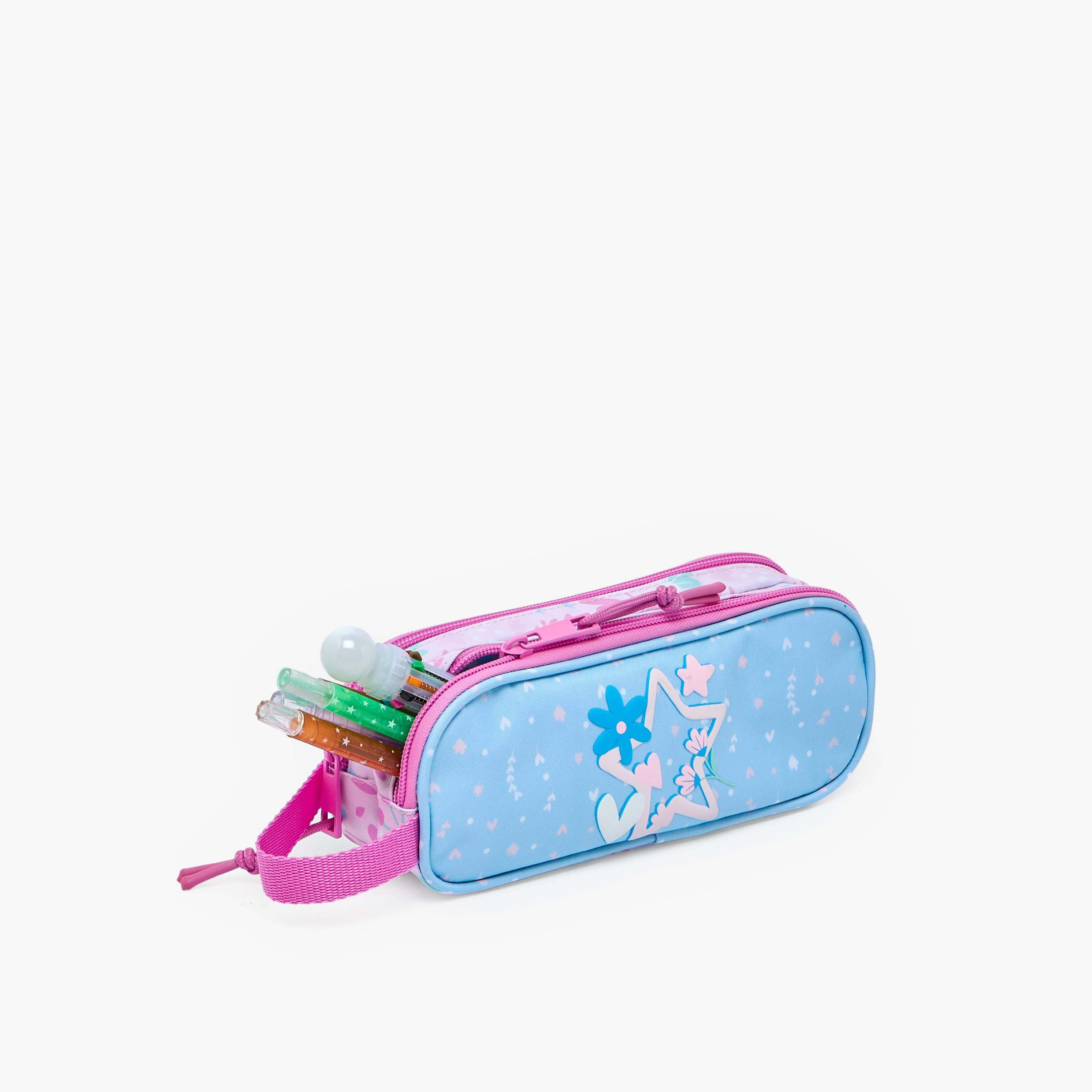 Safta Star Print Pencil Pouch with 2 Compartments-school-stationery-pencilcases-image-5