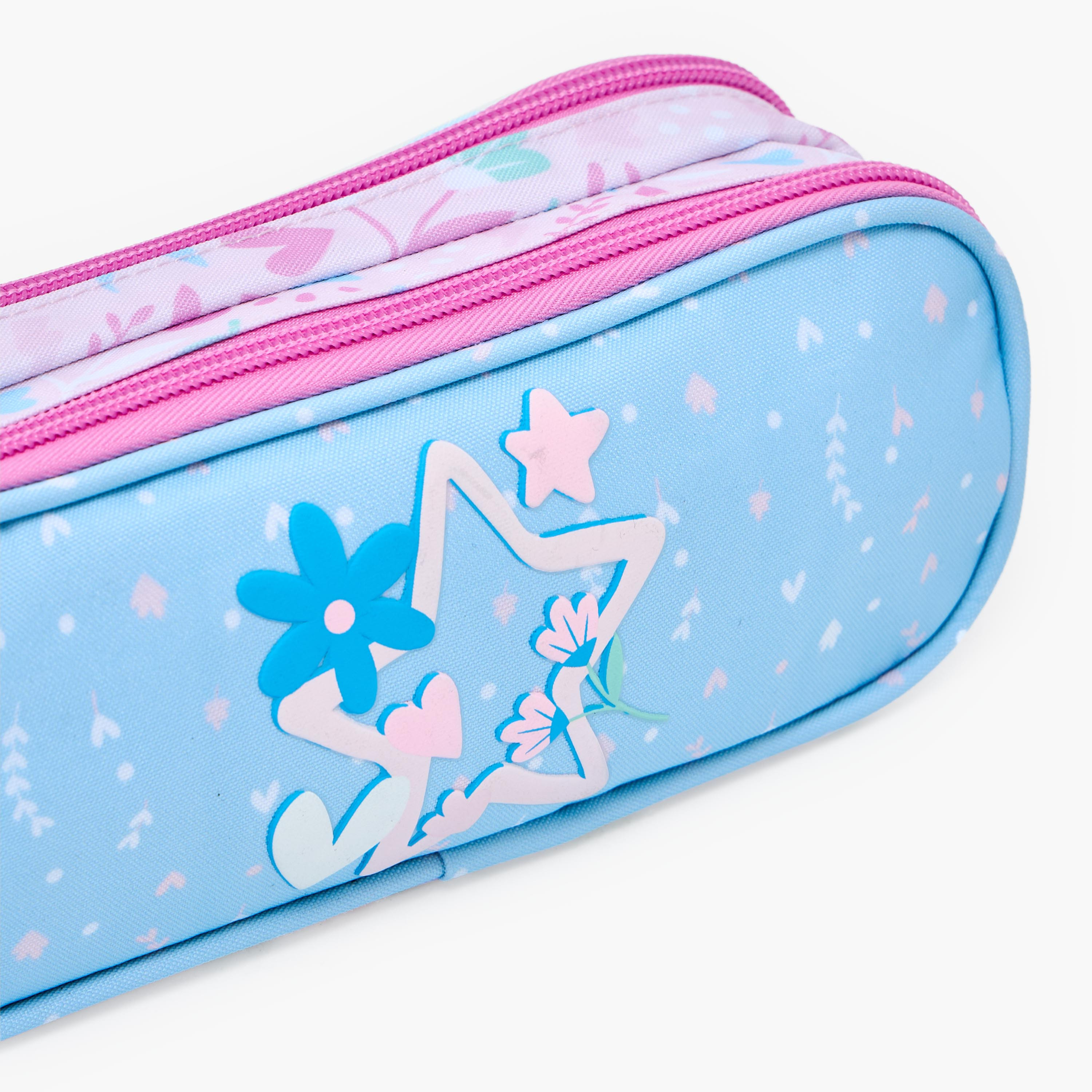 Safta Star Print Pencil Pouch with 2 Compartments-school-stationery-pencilcases-image-7